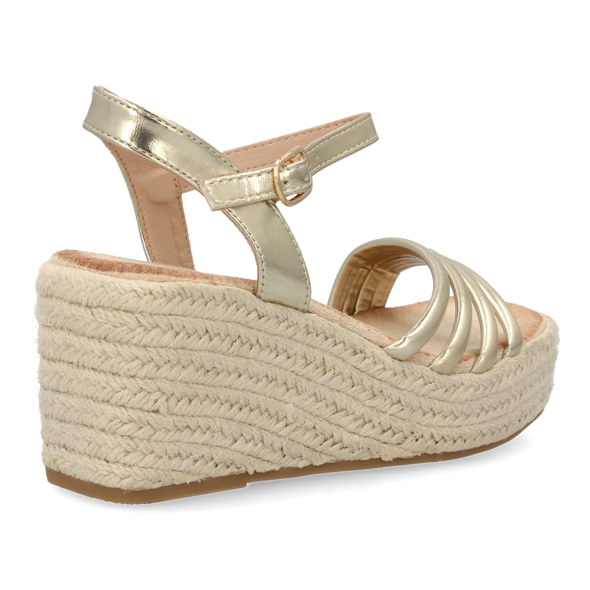 Sandalias de Cuña para Mujer, Cómodas y Elegantes con Diseño Moderno Trenzado en la Pala y Cierre de Hebilla