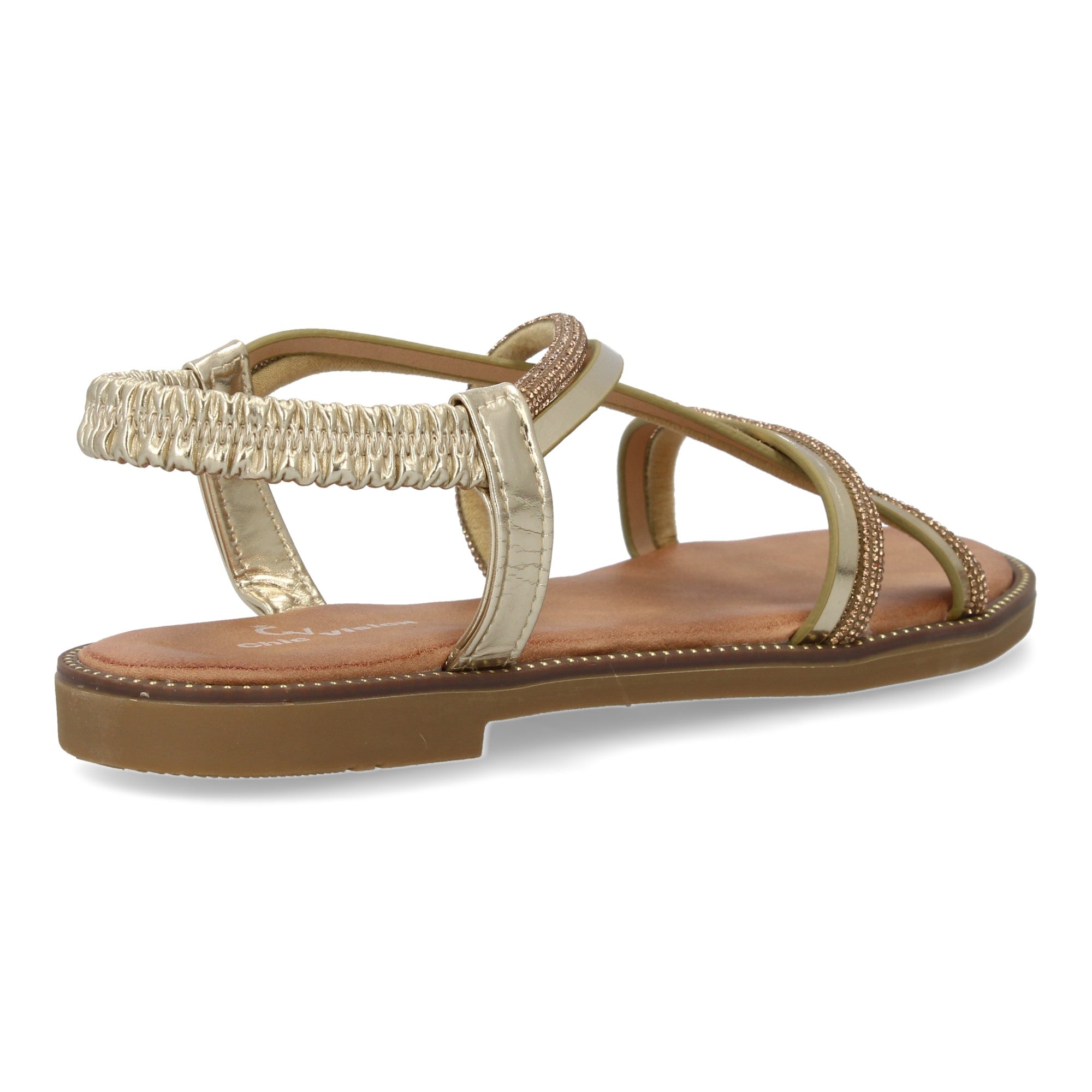 Sandalias Planas para Mujer, Cómodas y Elegantes con Diseño Moderno Trenzado y Detalles Brillantes
