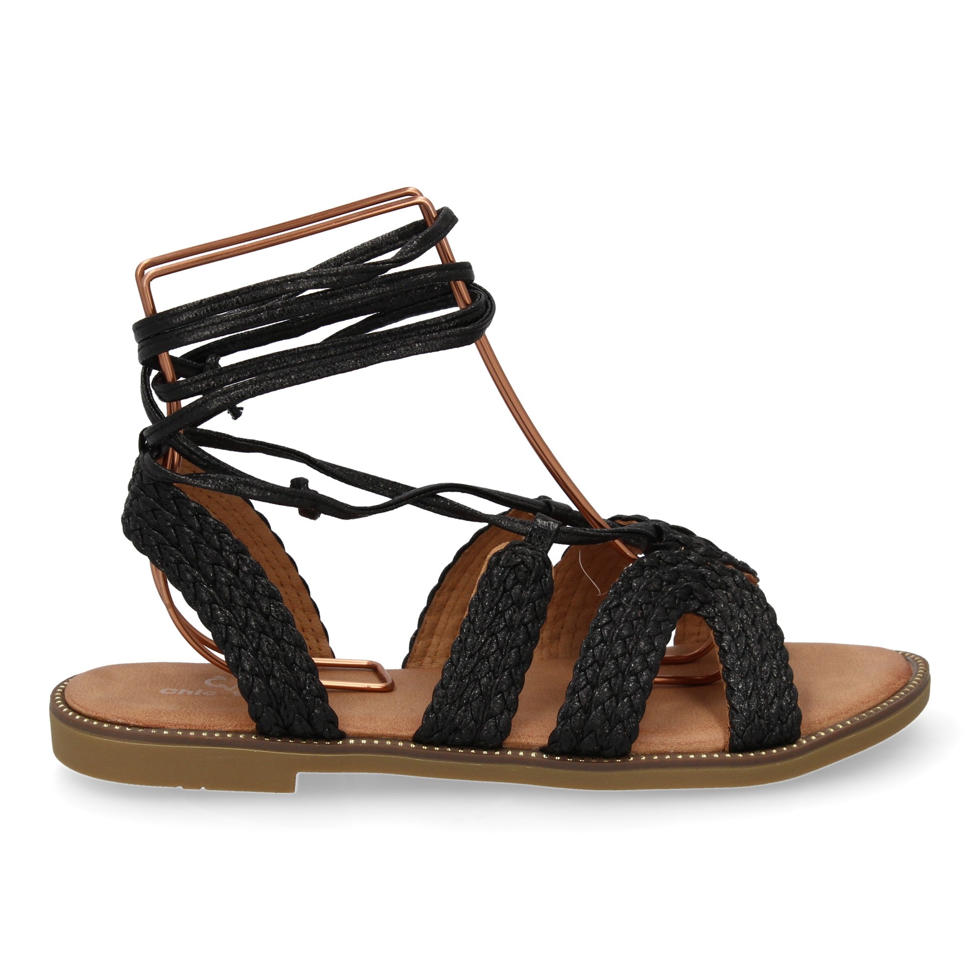 Sandalias Planas para Mujer, Cómodas y Elegantes con Diseño Moderno y Cordones al Tobillo
