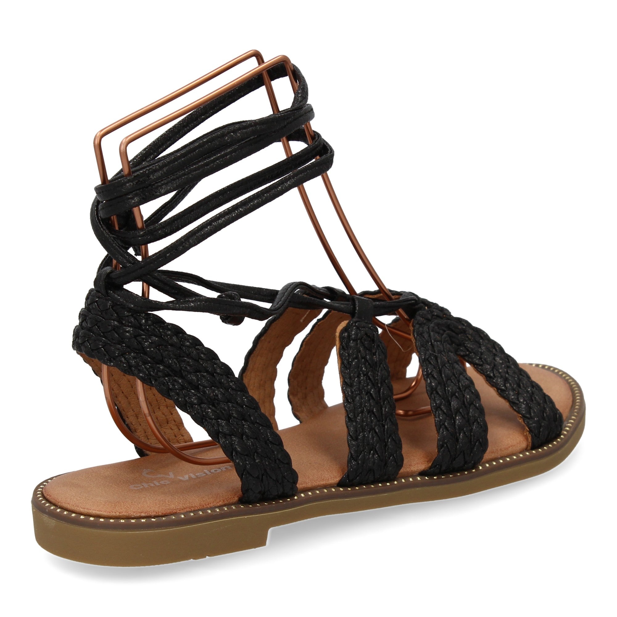 Sandalias Planas para Mujer, Cómodas y Elegantes con Diseño Moderno y Cordones al Tobillo