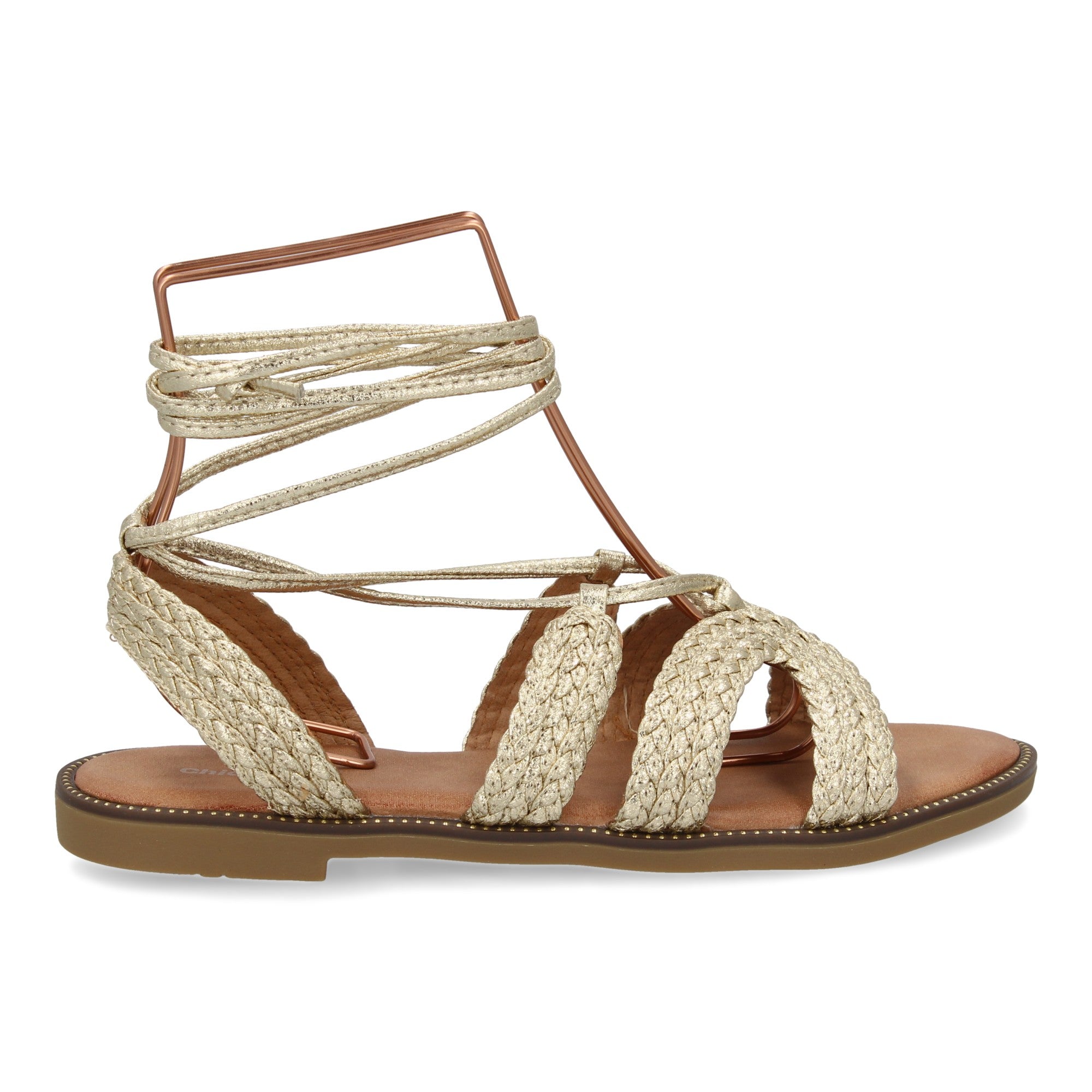 Sandalias Planas para Mujer, Cómodas y Elegantes con Diseño Moderno y Cordones Atados al Tobillo