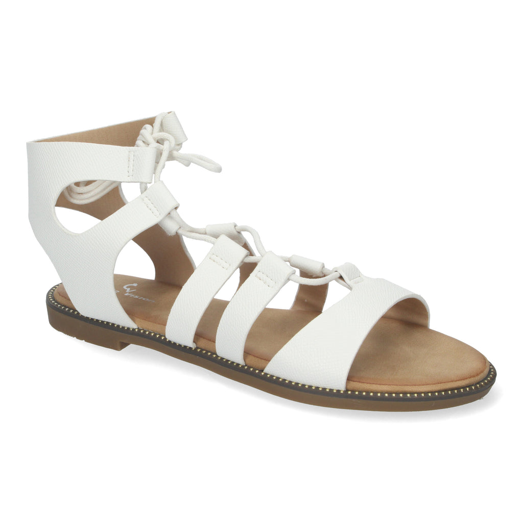 Sandalias Planas de Verano para Mujer, Cómodas y Versátiles con Cordones y Adornos Elegantes