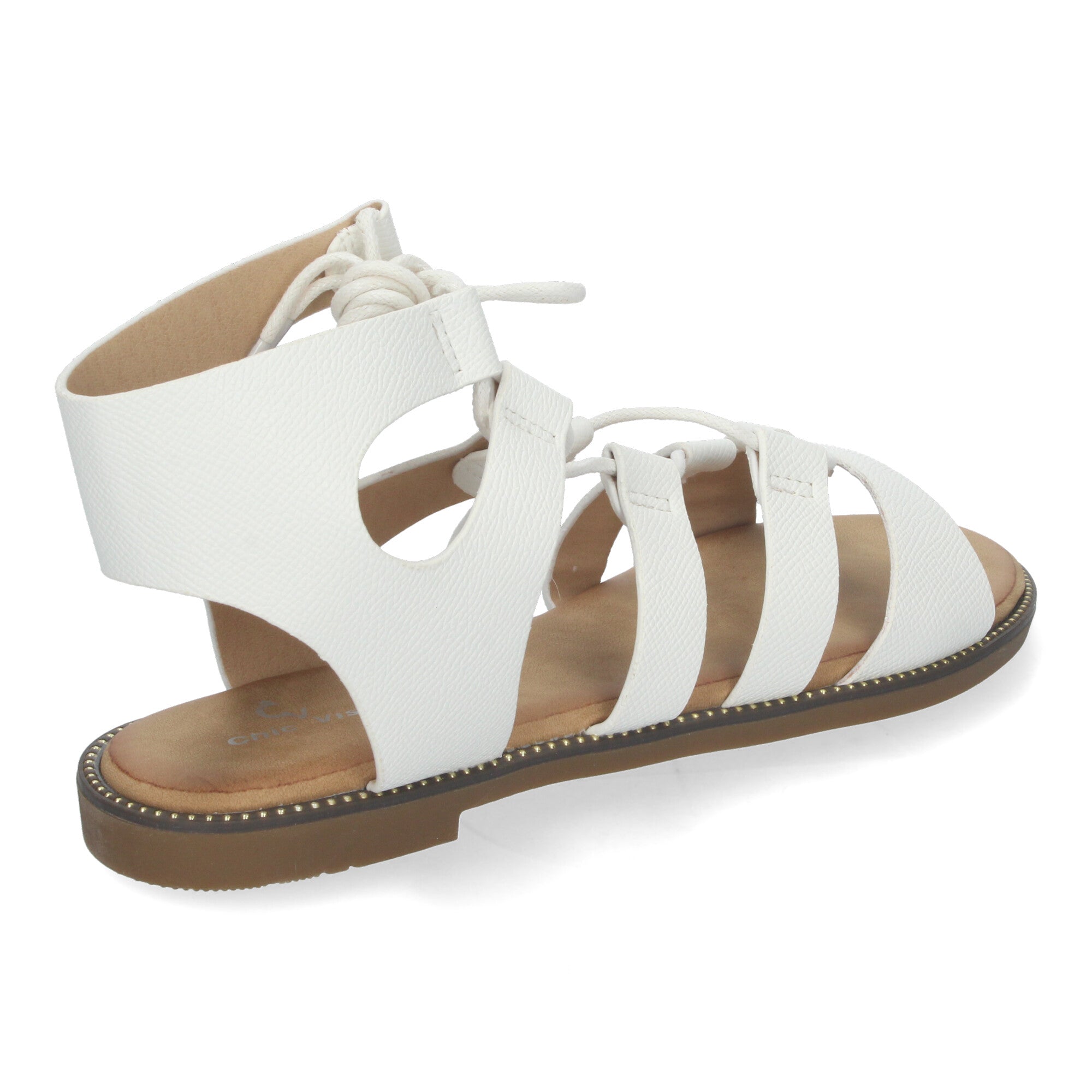 Sandalias Planas de Verano para Mujer, Cómodas y Versátiles con Cordones y Adornos Elegantes