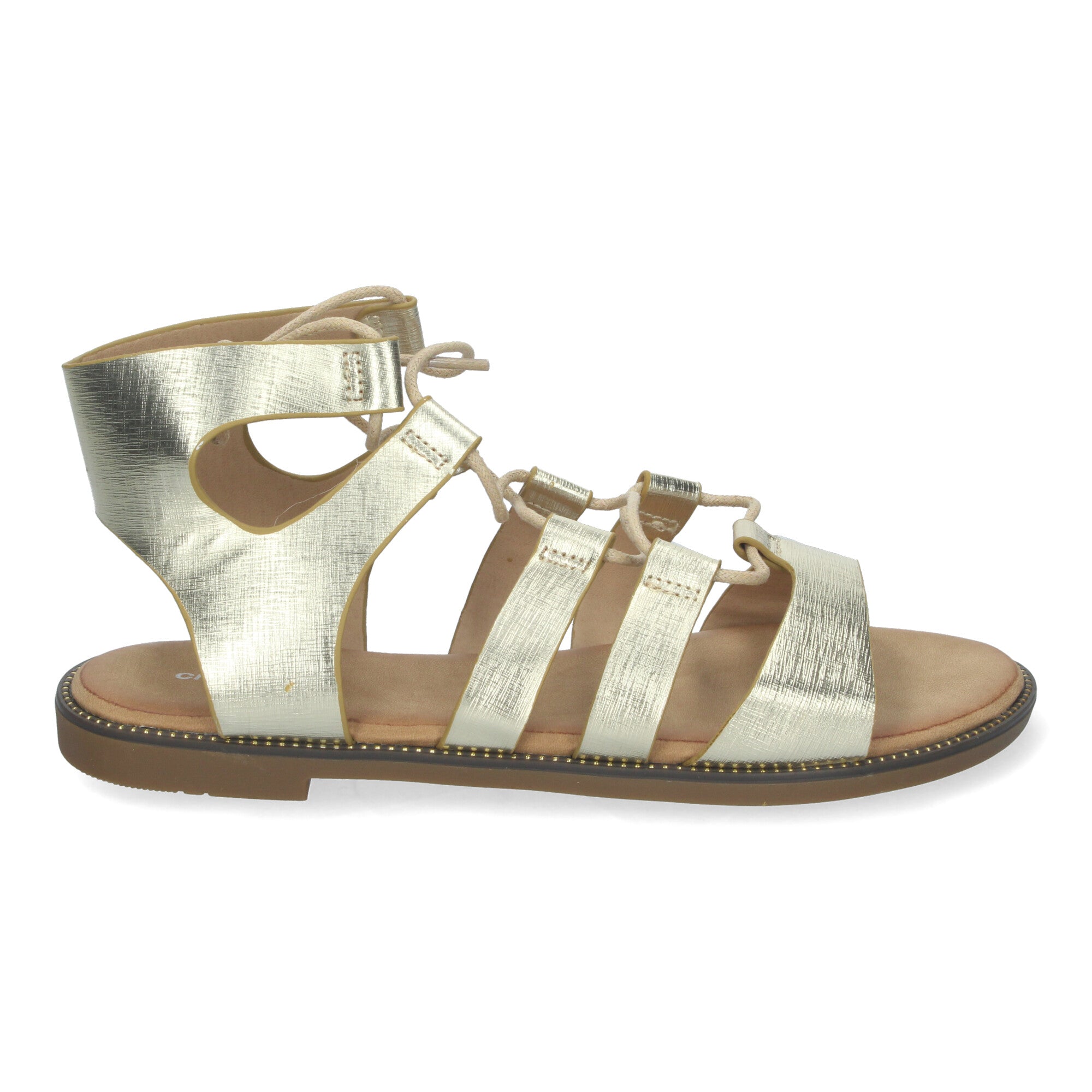 Sandalias Planas de Verano para Mujer, Cómodas y Versátiles con Cordones y Adornos Elegantes