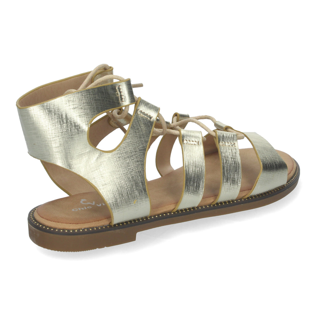 Sandalias Planas de Verano para Mujer, Cómodas y Versátiles con Cordones y Adornos Elegantes
