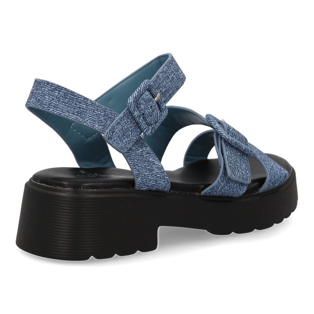 Sandalias de Mujer, Cómodas y Elegantes con Tiras en la Pala y Doble Cierre de Hebilla