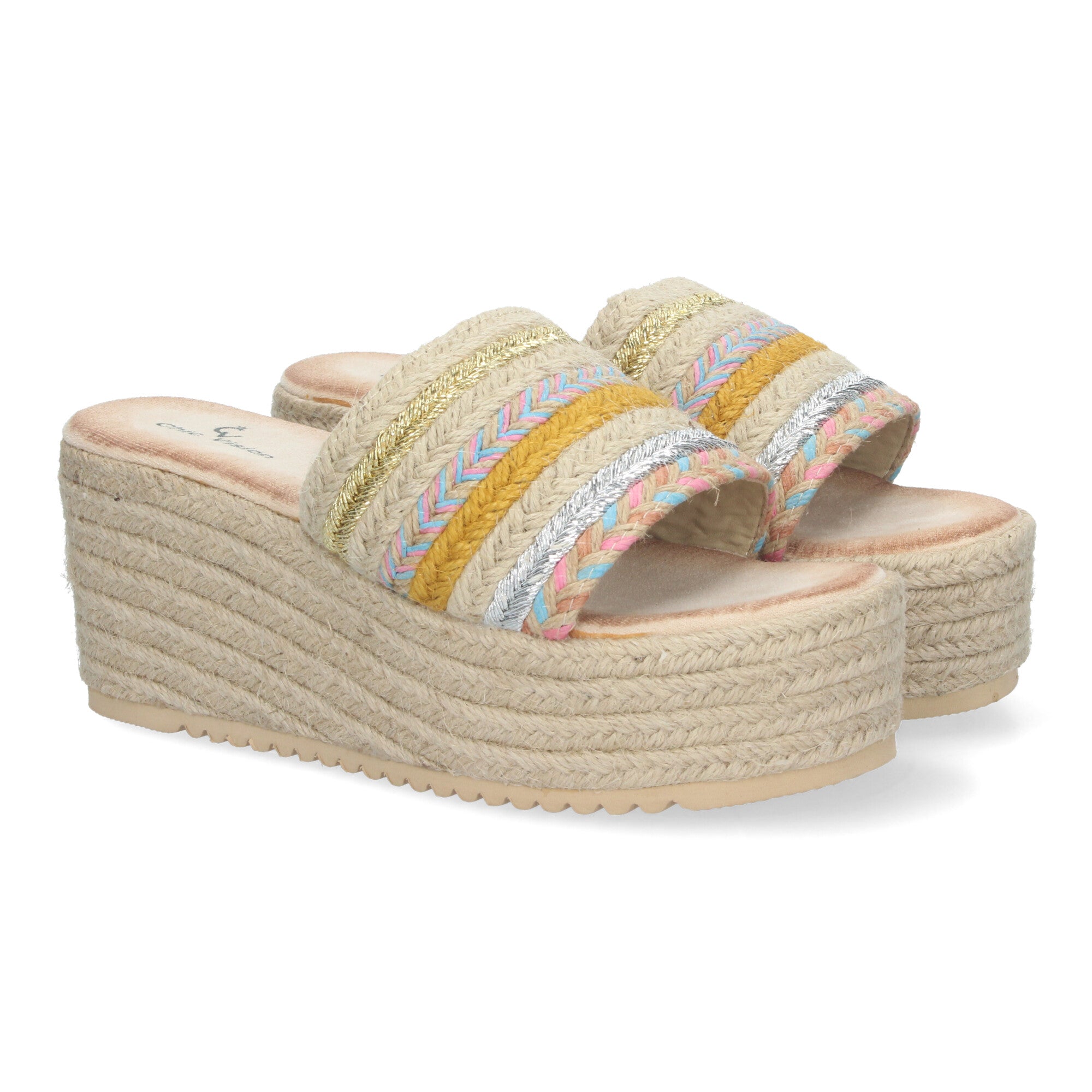 Sandalias de Plataforma de Yute para Mujer, Elegantes y Confortables con Puntera Abierta y Diseño Sofisticado