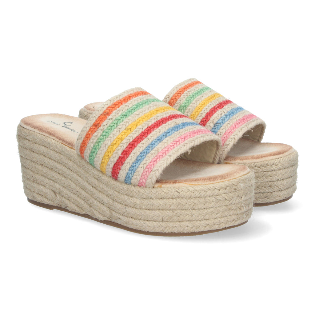 Sandalias de Plataforma de Yute para Mujer, Elegantes y Confortables con Puntera Abierta y Diseño Sofisticado