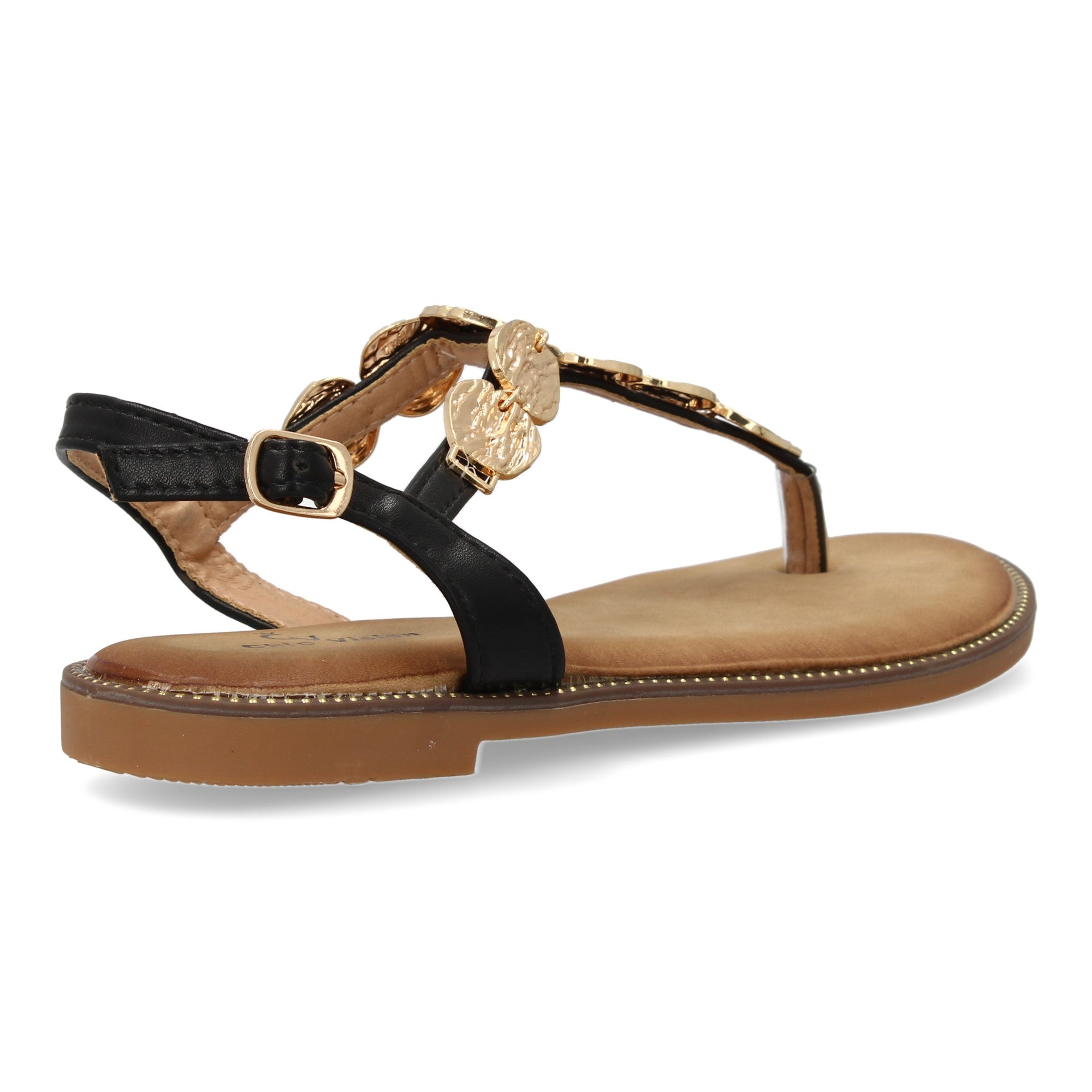 Sandalias Planas de Verano para Mujer, Elegantes y Cómodas con Adornos Brillantes