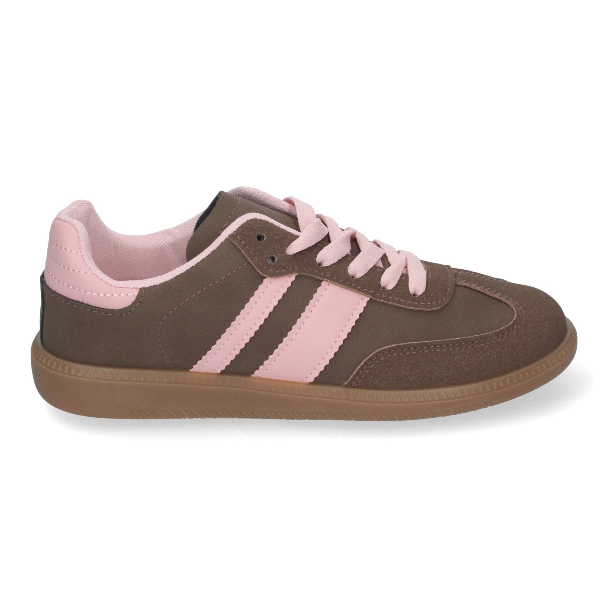 Zapatillas Deportivas Elegantes para Mujer Cómodas Marron y Rosa