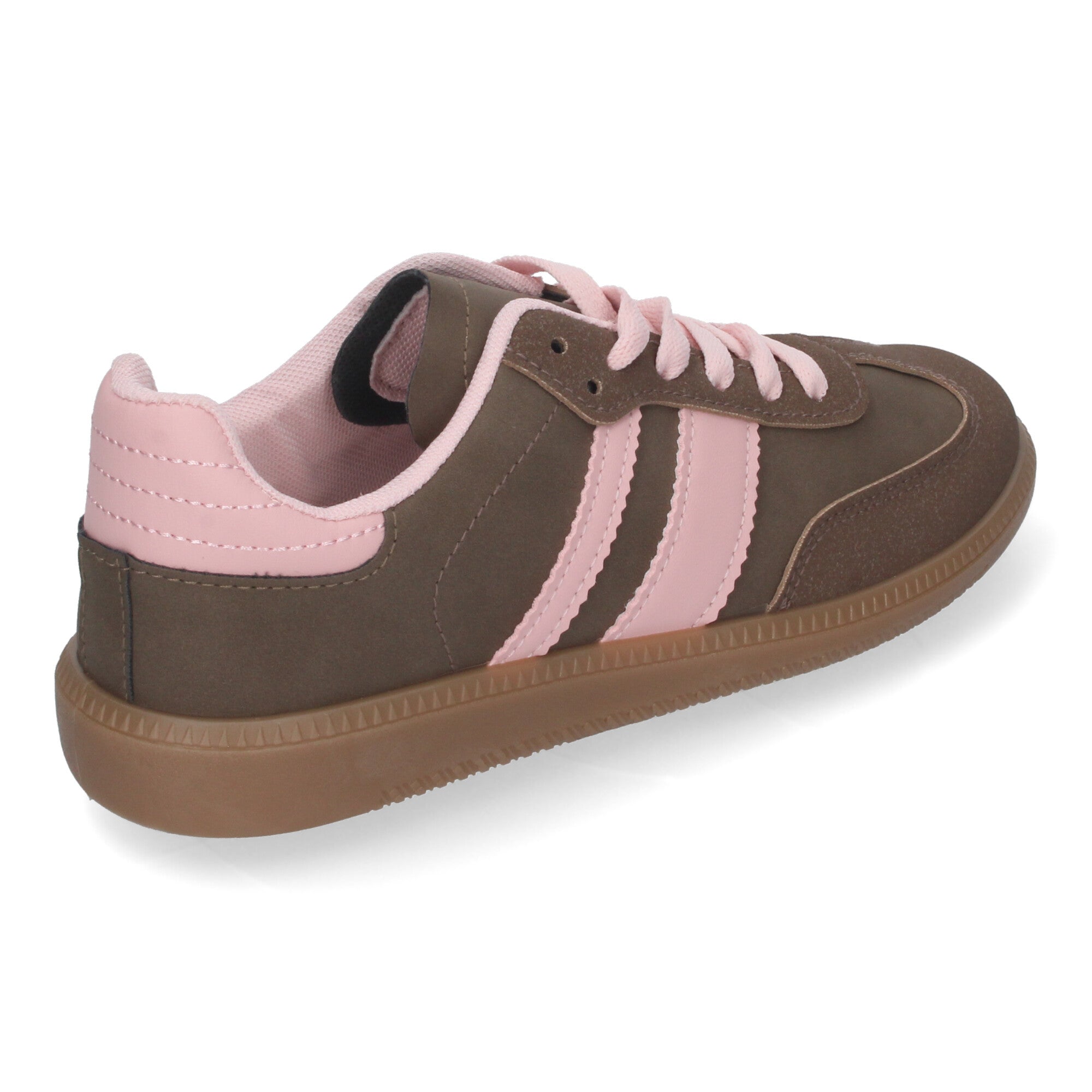 Zapatillas Deportivas Elegantes para Mujer Cómodas Marron y Rosa