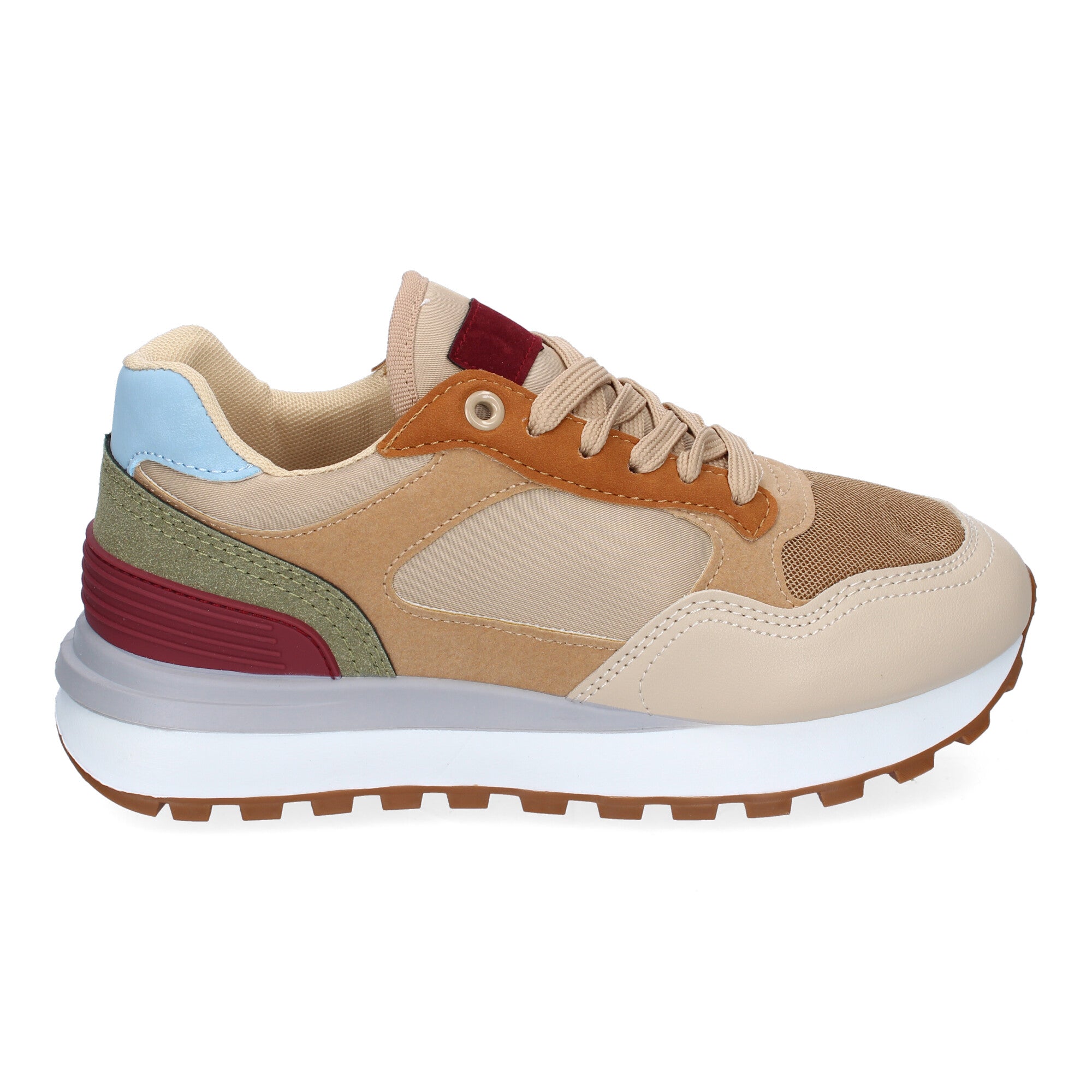 Zapatillas Deportivas Planas Casual para Mujer Cómodas Beige