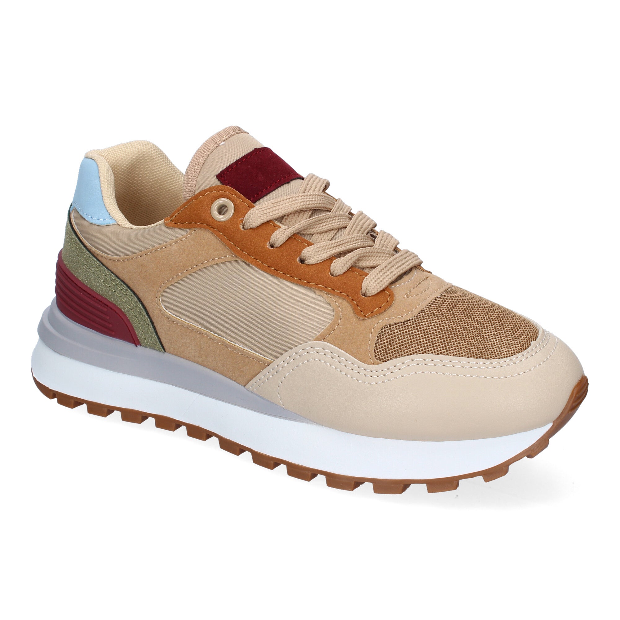 Zapatillas Deportivas Planas Casual para Mujer Cómodas Beige