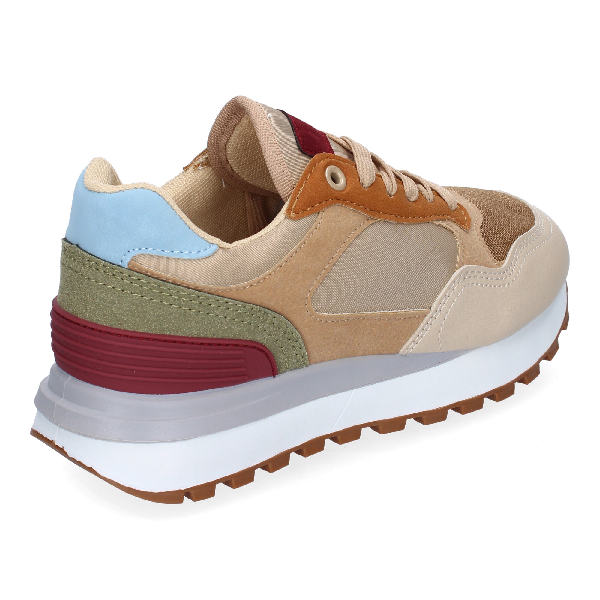 Zapatillas Deportivas Planas Casual para Mujer Cómodas Beige