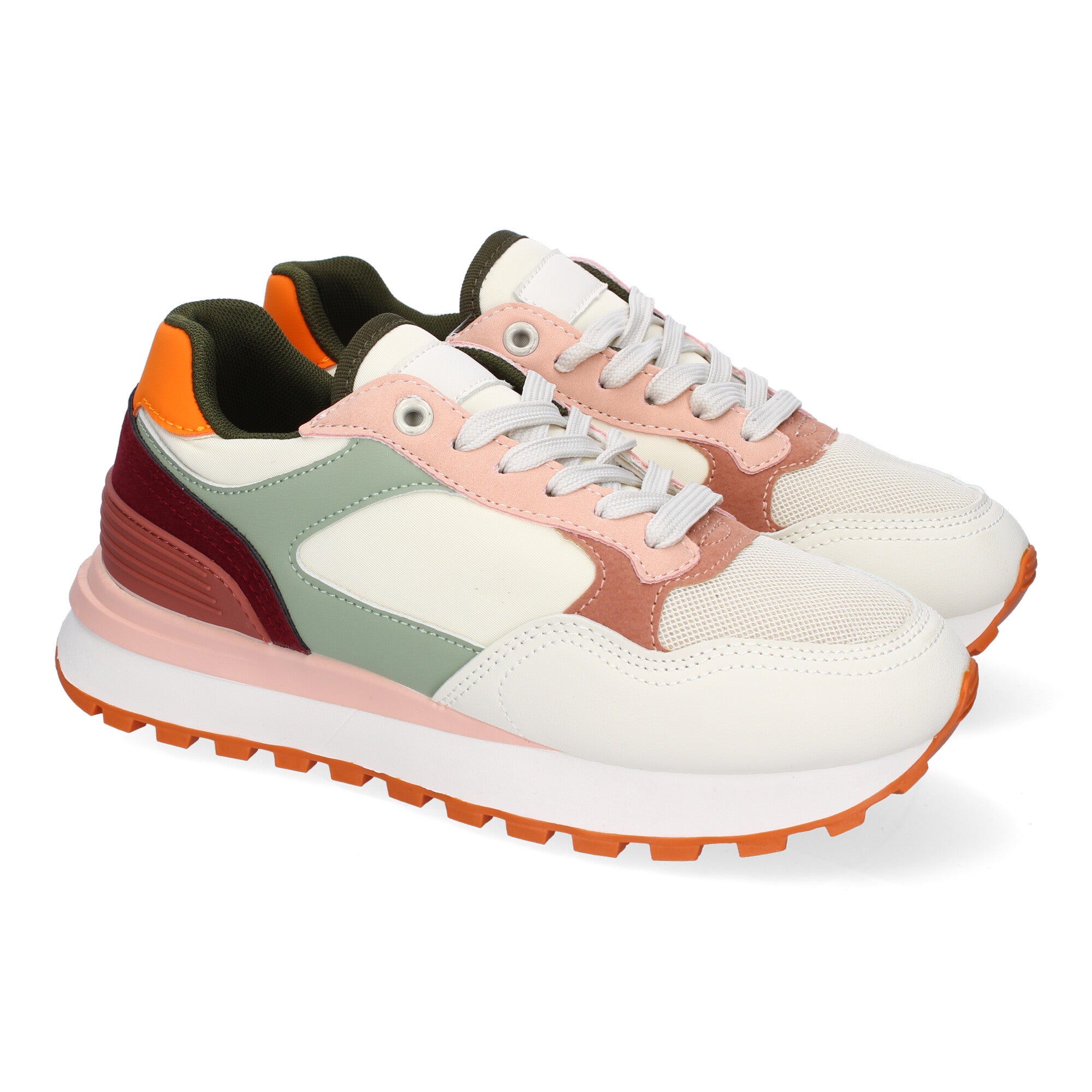 Zapatillas Deportivas Planas Casual para Mujer Cómodas Rojas
