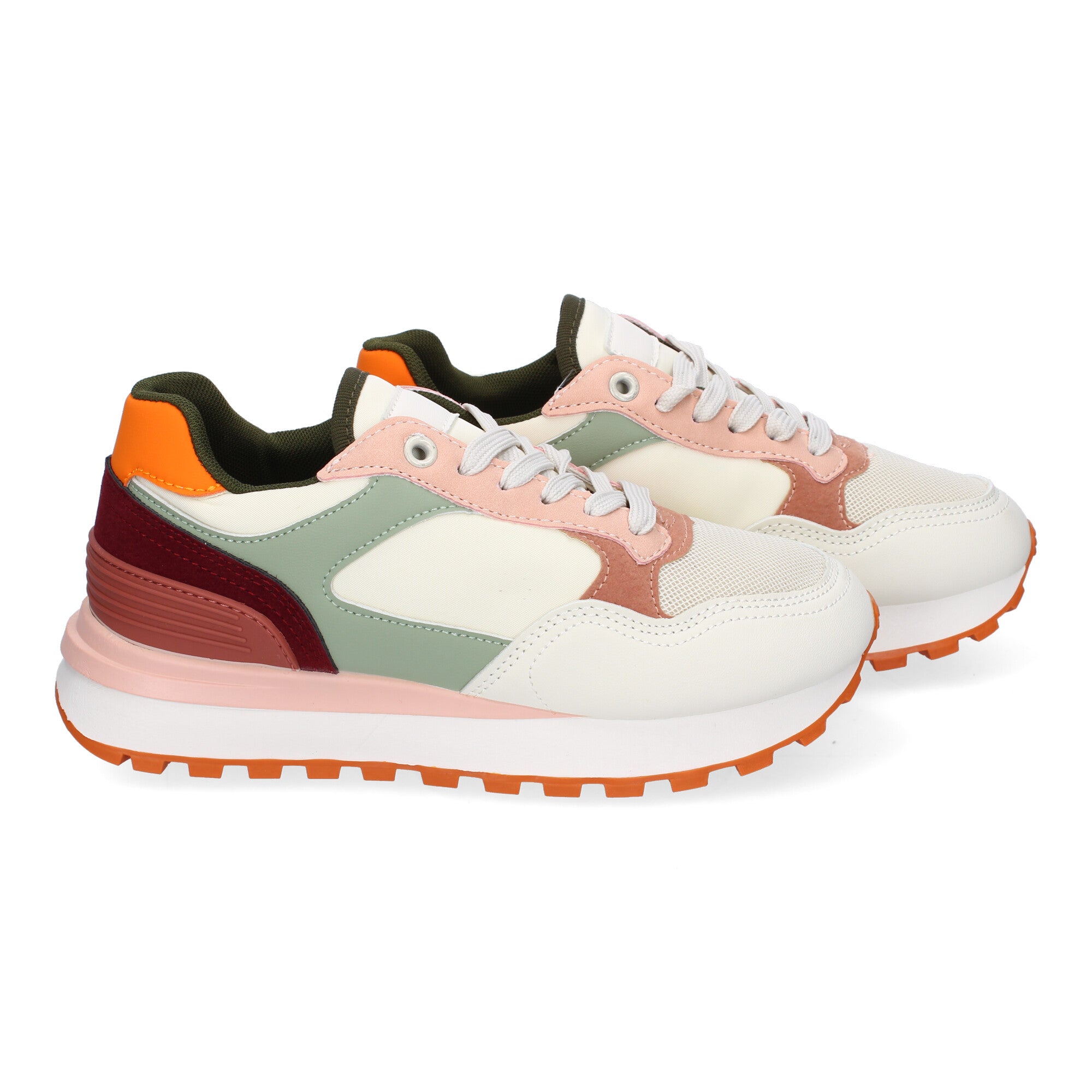 Zapatillas Deportivas Planas Casual para Mujer Cómodas Rojas