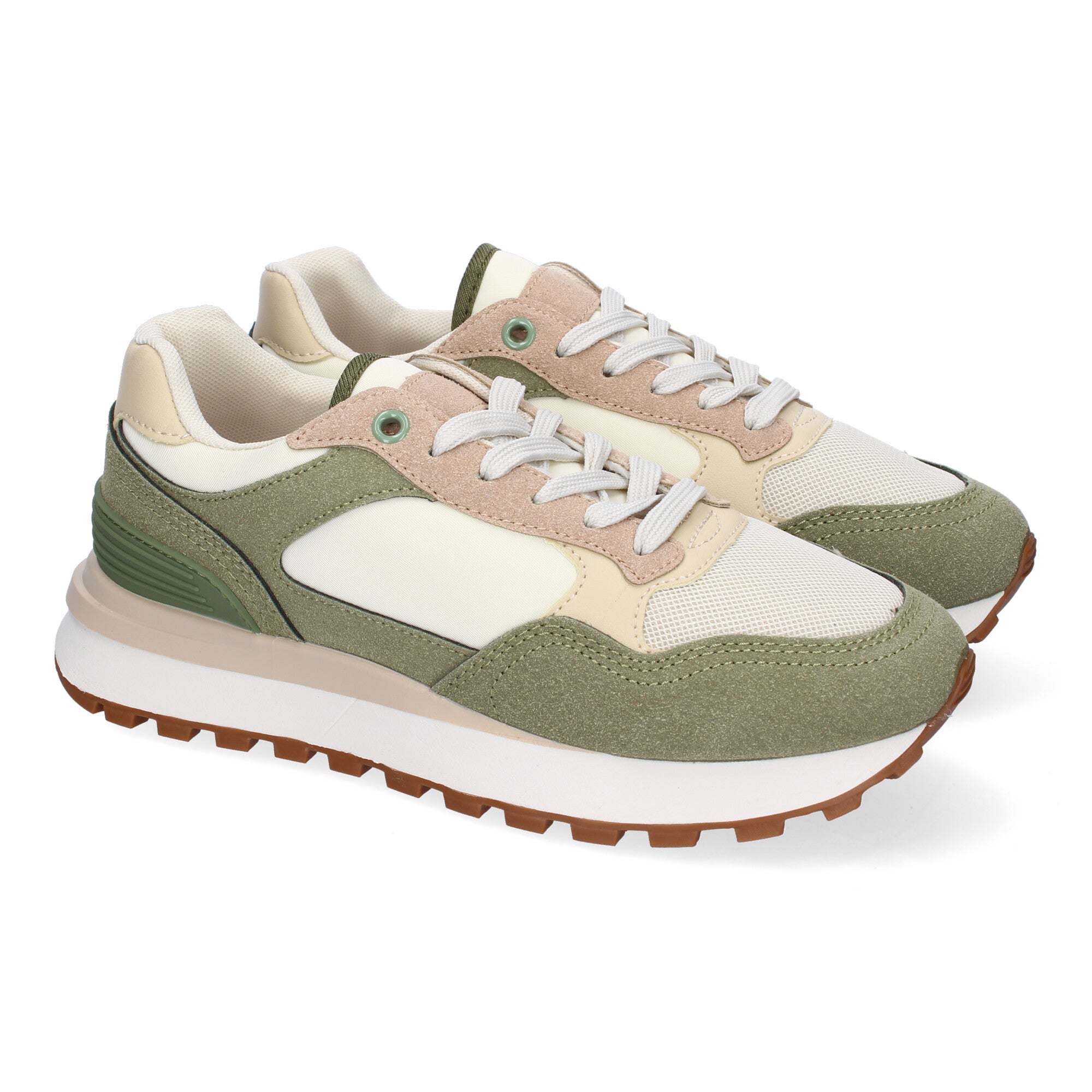 Zapatillas Deportivas Planas Casual para Mujer Cómodas Verde