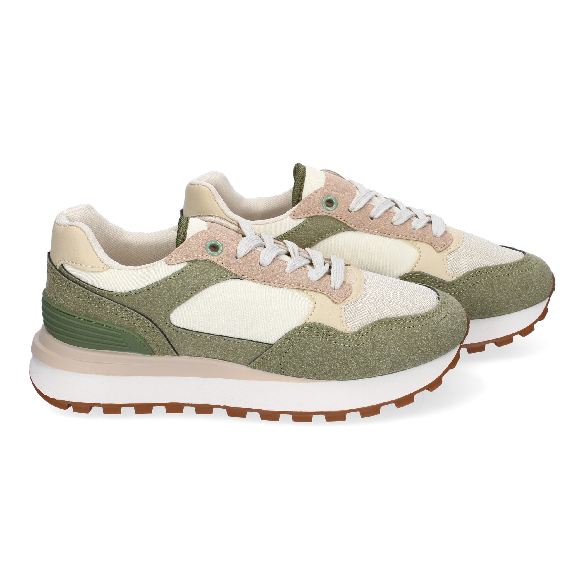Zapatillas Deportivas Planas Casual para Mujer Cómodas Verde
