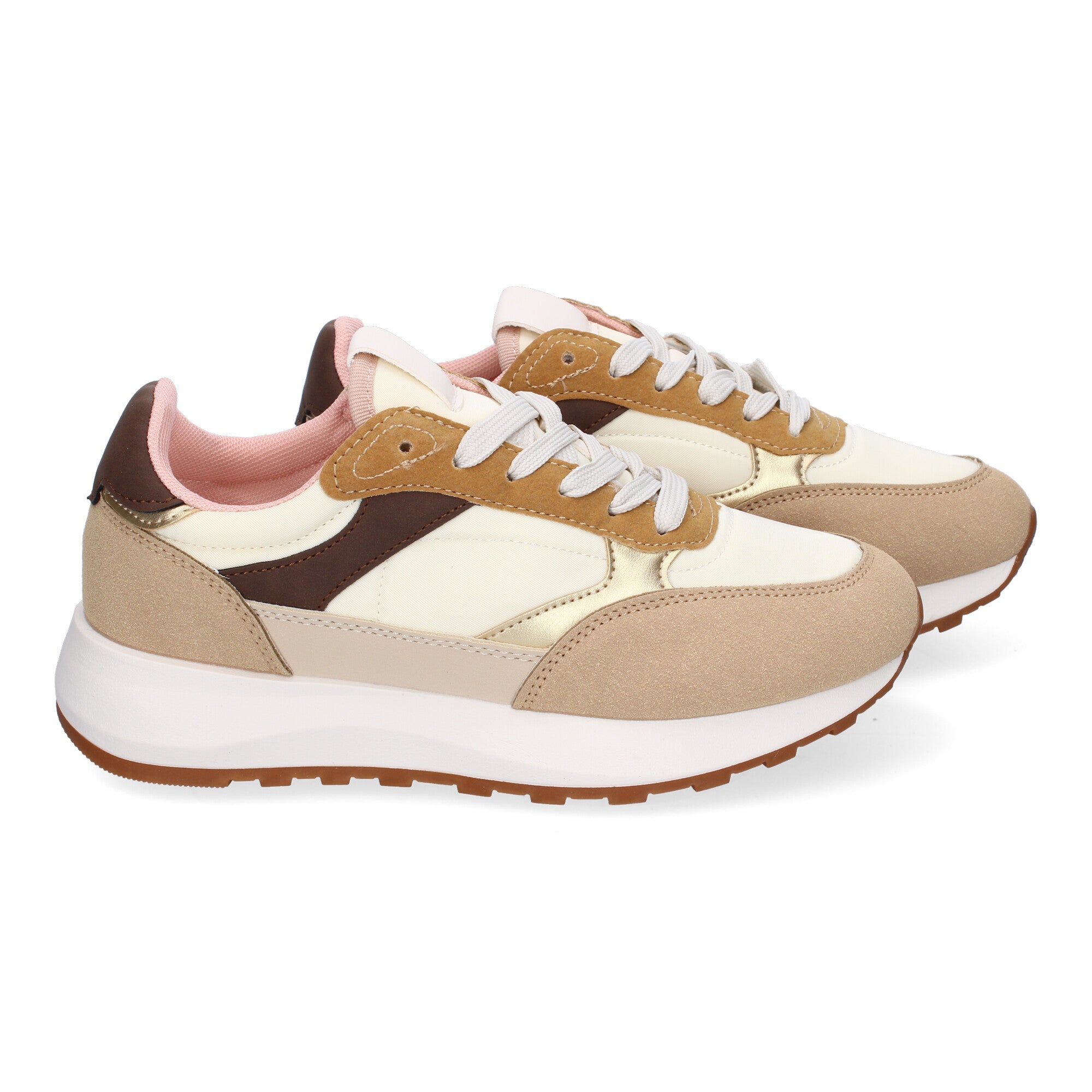 Zapatillas Deportivas Planas Casual para Mujer Cómodas Kaki