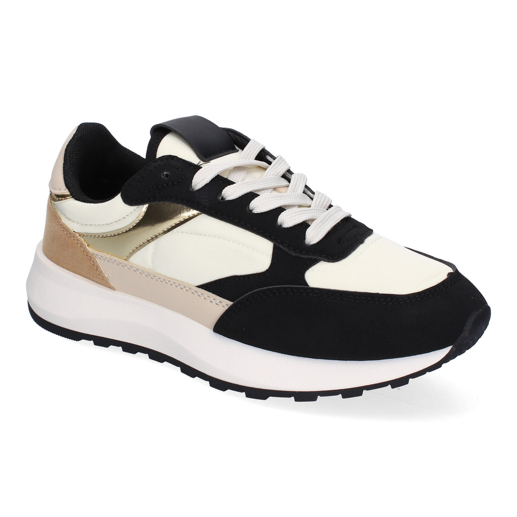 Zapatillas Deportivas Planas Casual para Mujer Cómodas Negras