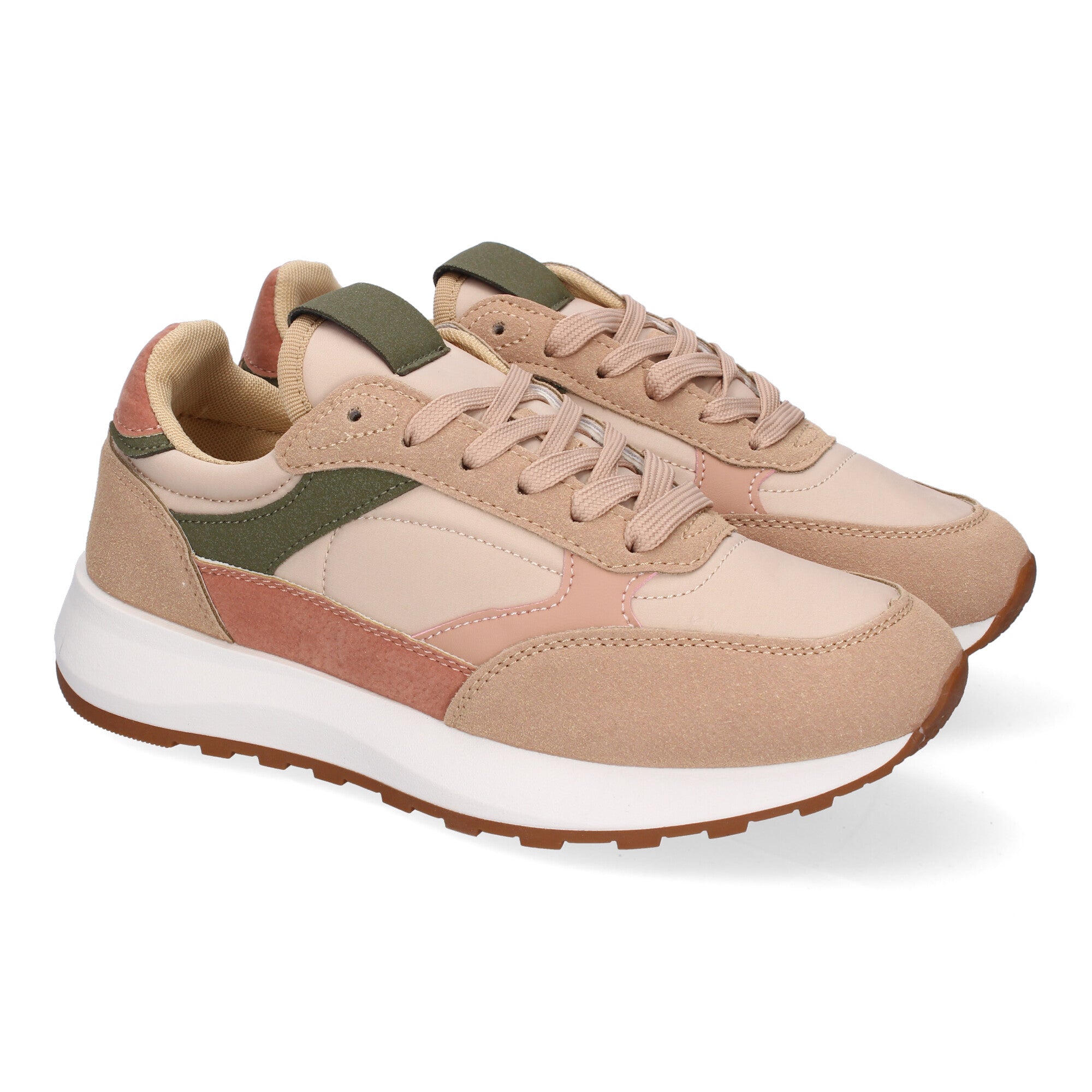 Zapatillas Deportivas Planas Casual para Mujer Cómodas Rosa