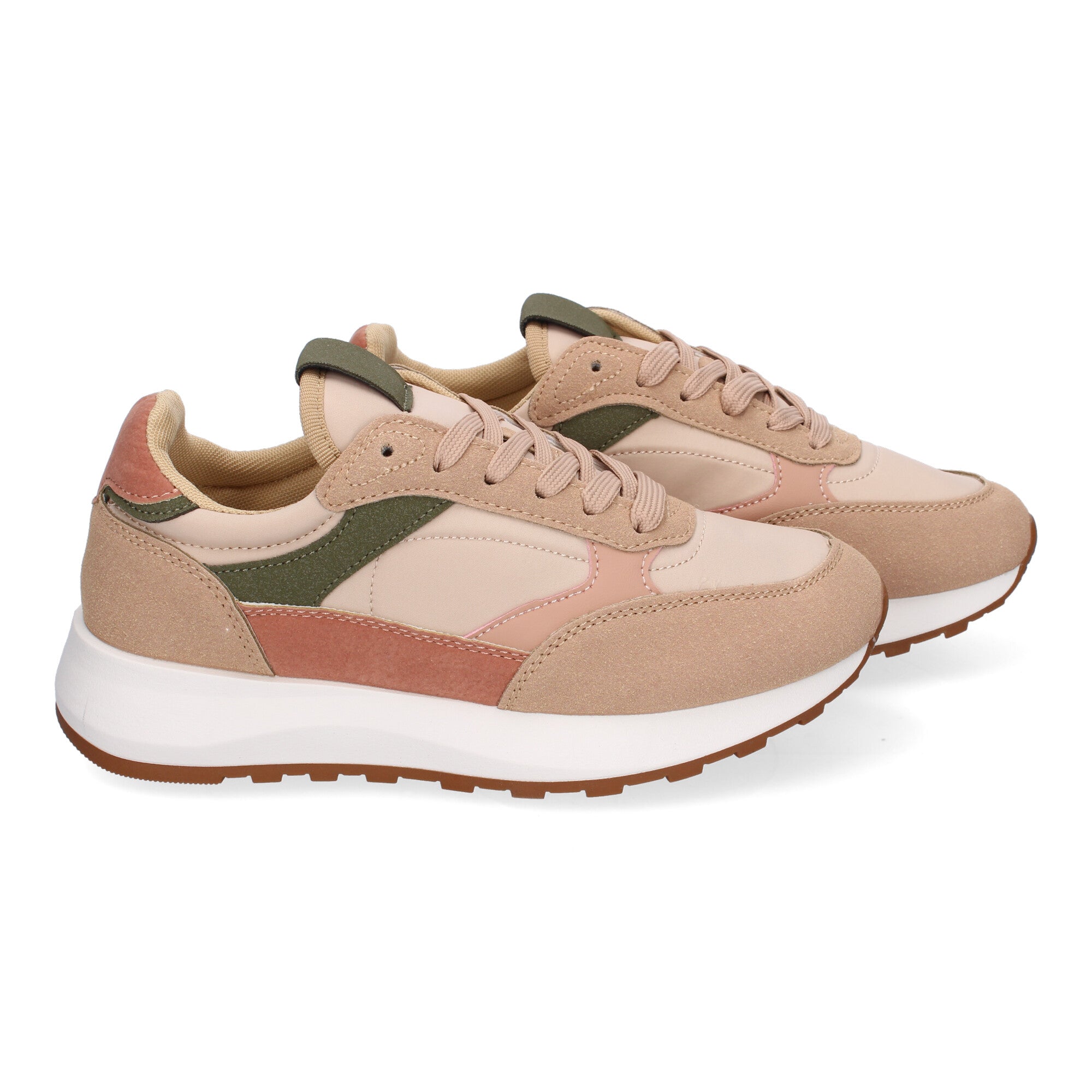 Zapatillas Deportivas Planas Casual para Mujer Cómodas Rosa