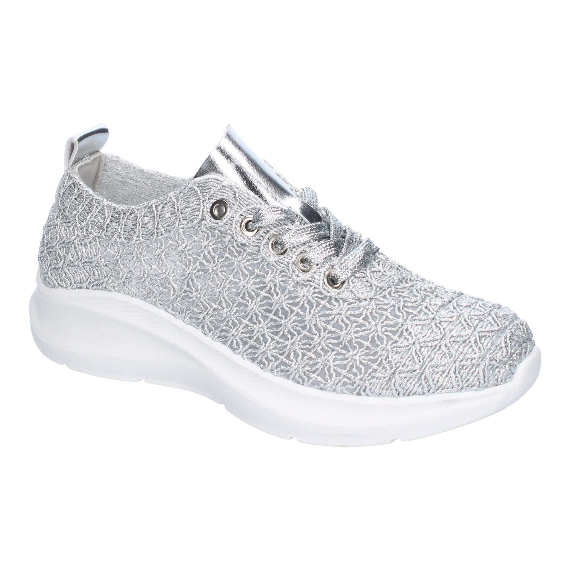 Zapatillas Casual para Mujer Comodas y Elegantes Plateadas