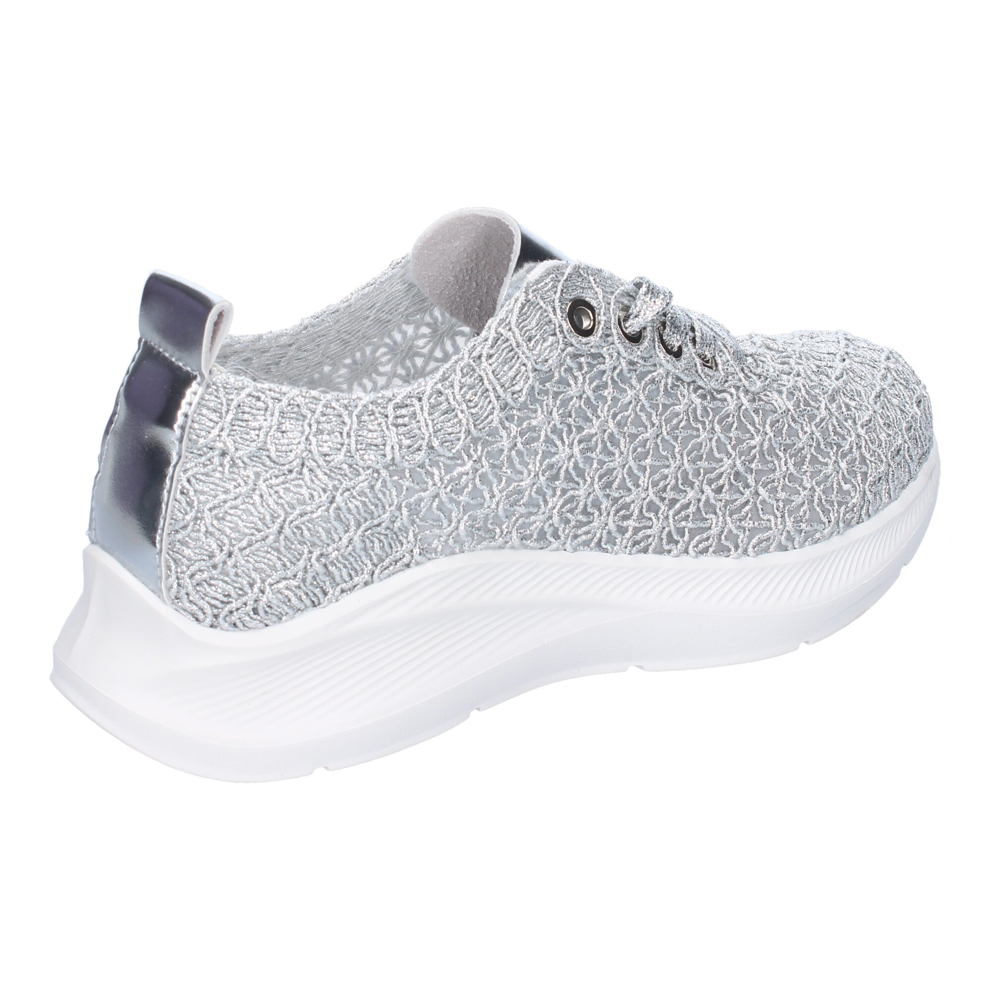 Zapatillas Casual para Mujer Comodas y Elegantes Plateadas