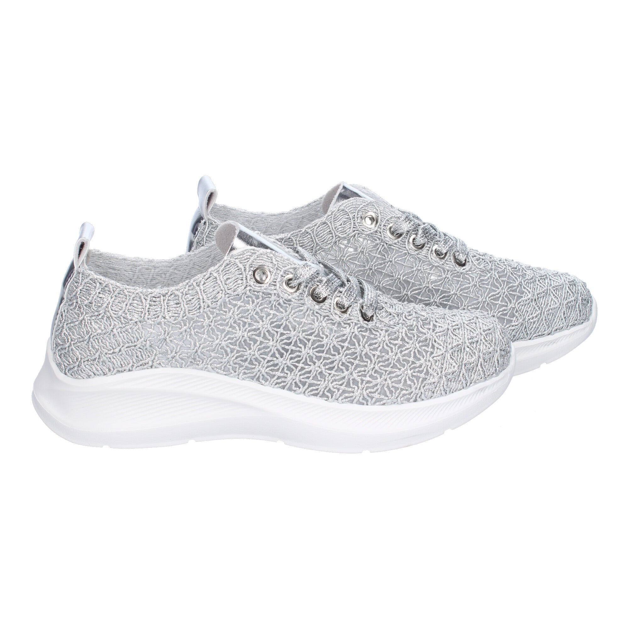 Zapatillas Casual para Mujer Comodas y Elegantes Plateadas