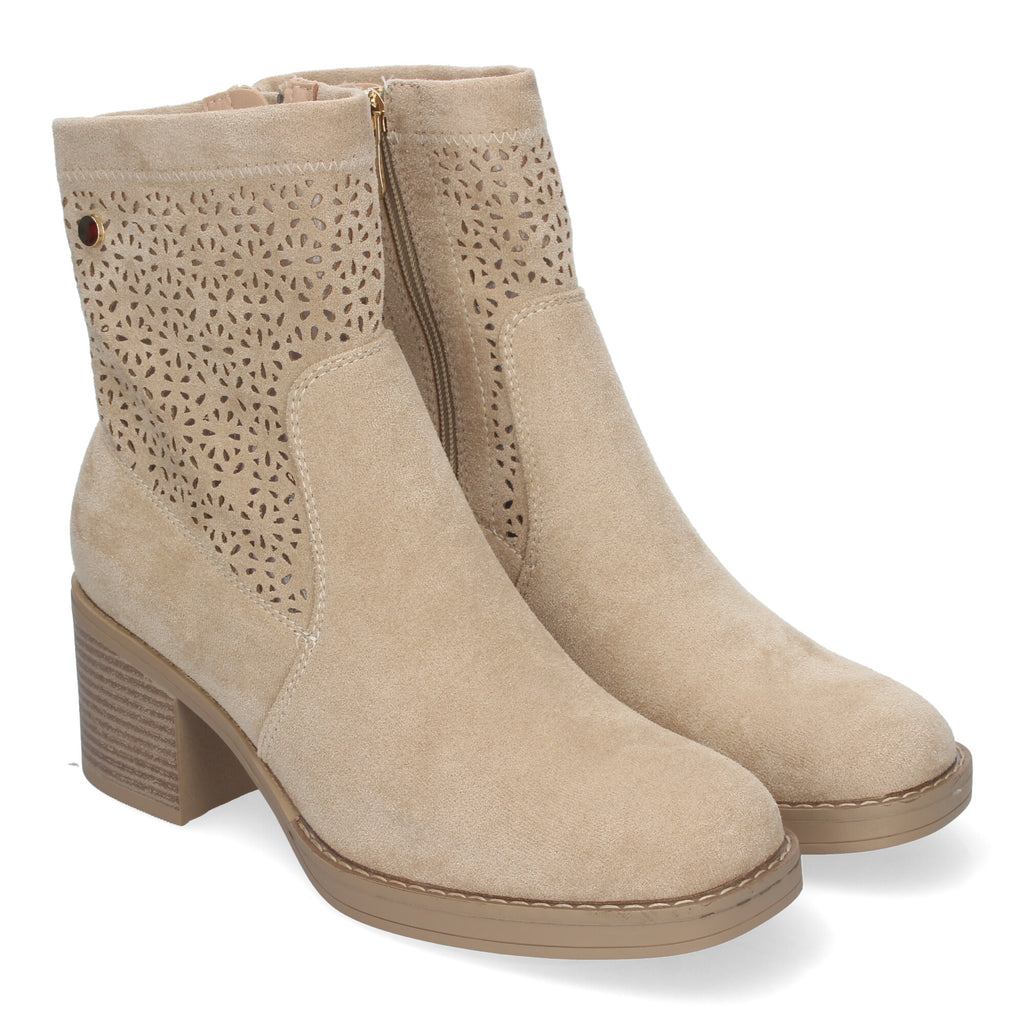 Botines Tacon Ancho Elegantes y Comodos Para Mujer