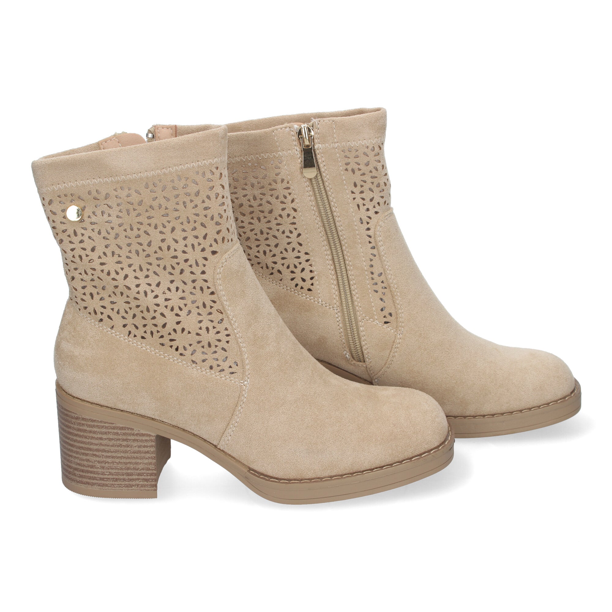 Botines Tacon Ancho Elegantes y Comodos Para Mujer