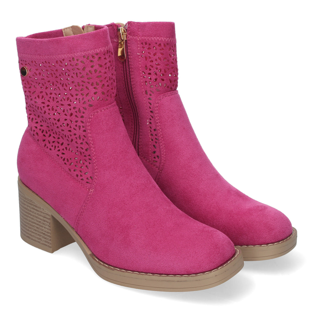 Botines Tacon Ancho Elegantes y Comodos Para Mujer