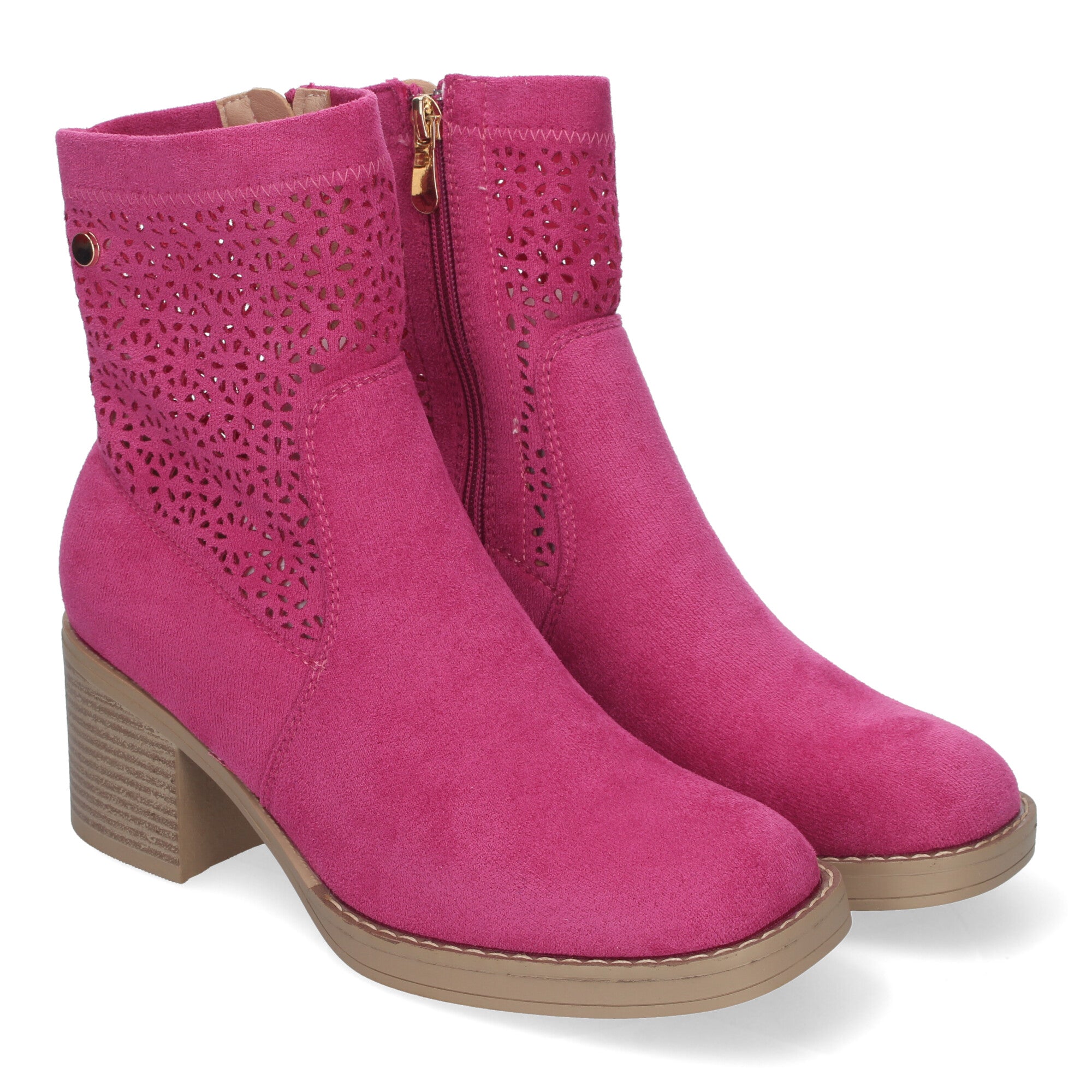 Botines Tacon Ancho Elegantes y Comodos Para Mujer
