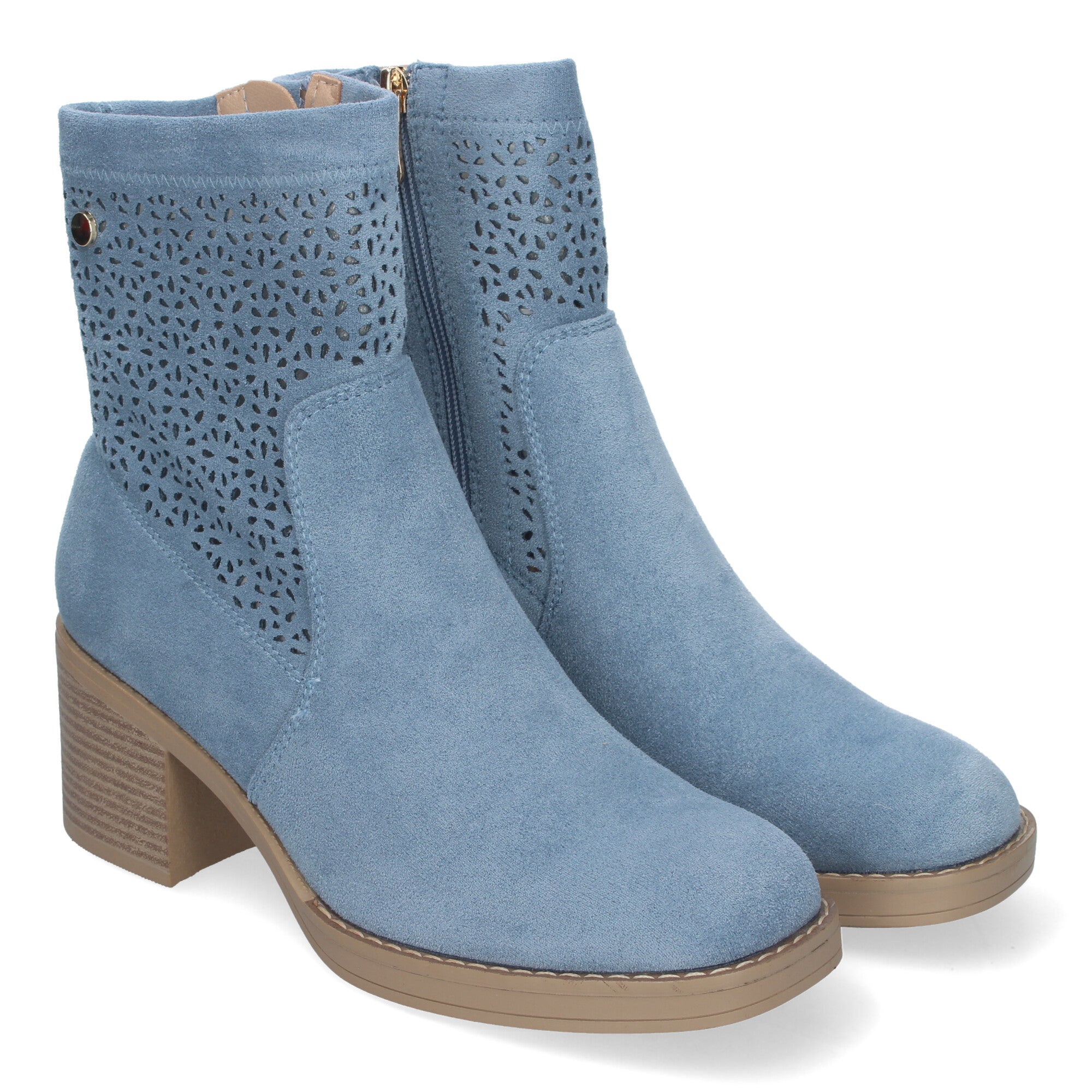 Botines Tacon Ancho Elegantes y Comodos Para Mujer