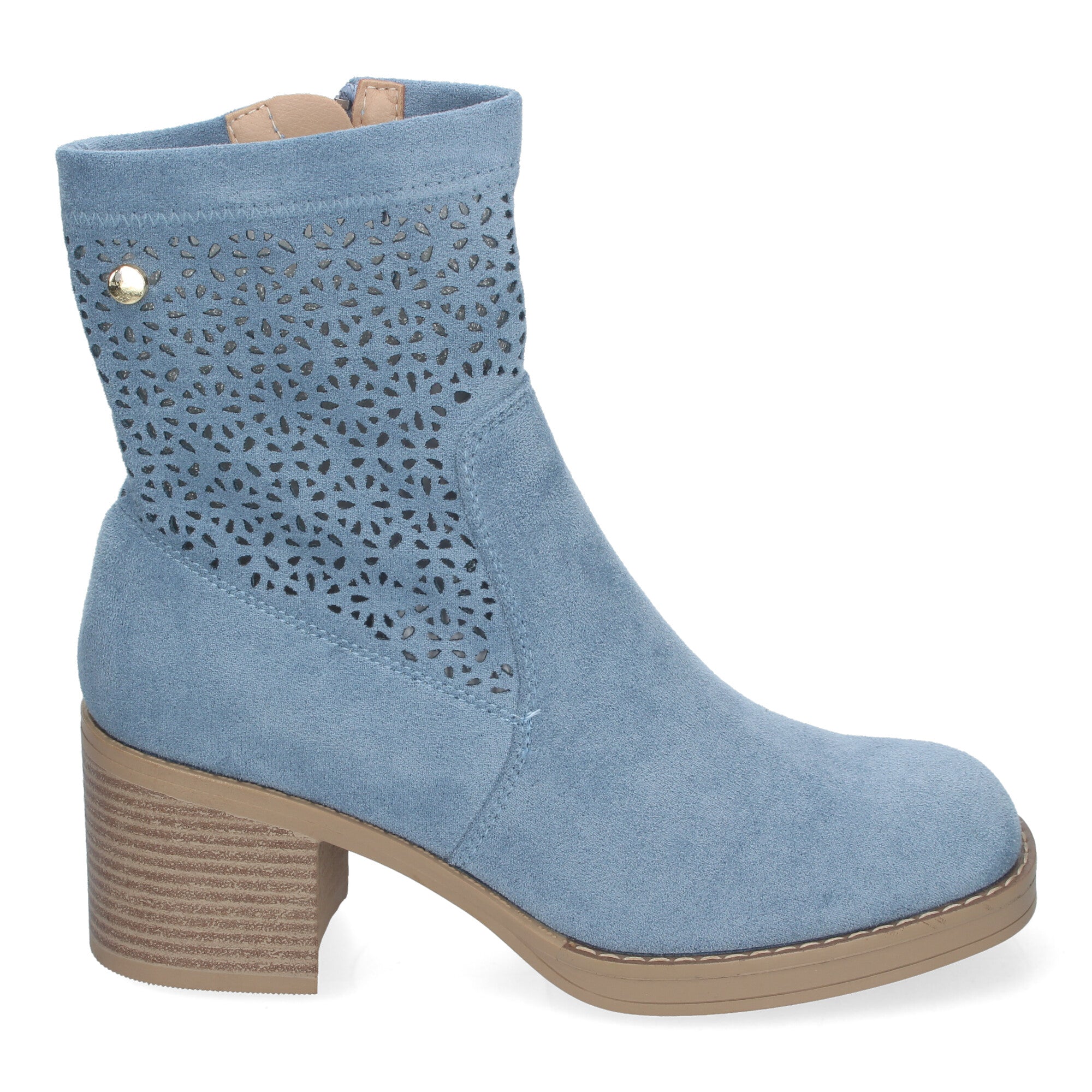 Botines Tacon Ancho Elegantes y Comodos Para Mujer