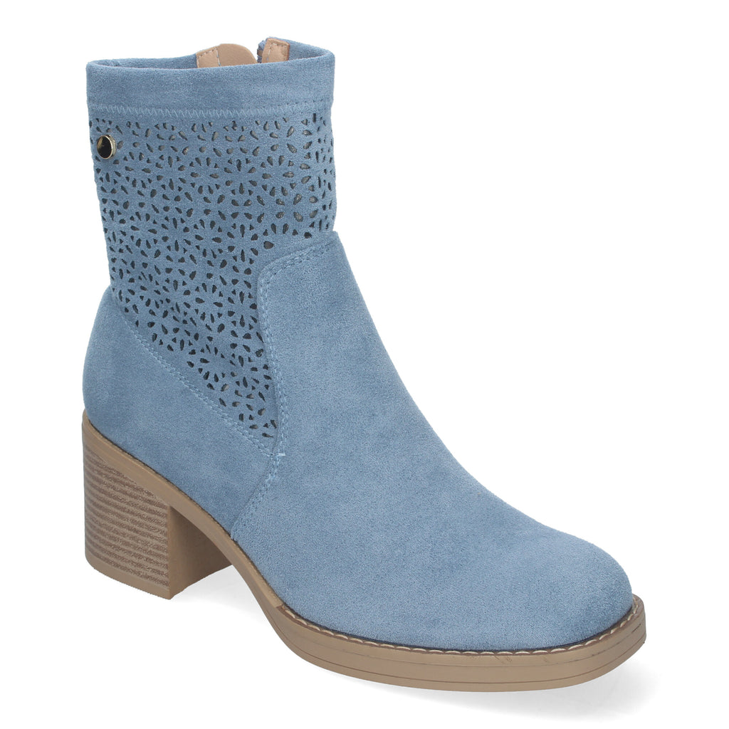 Botines Tacon Ancho Elegantes y Comodos Para Mujer