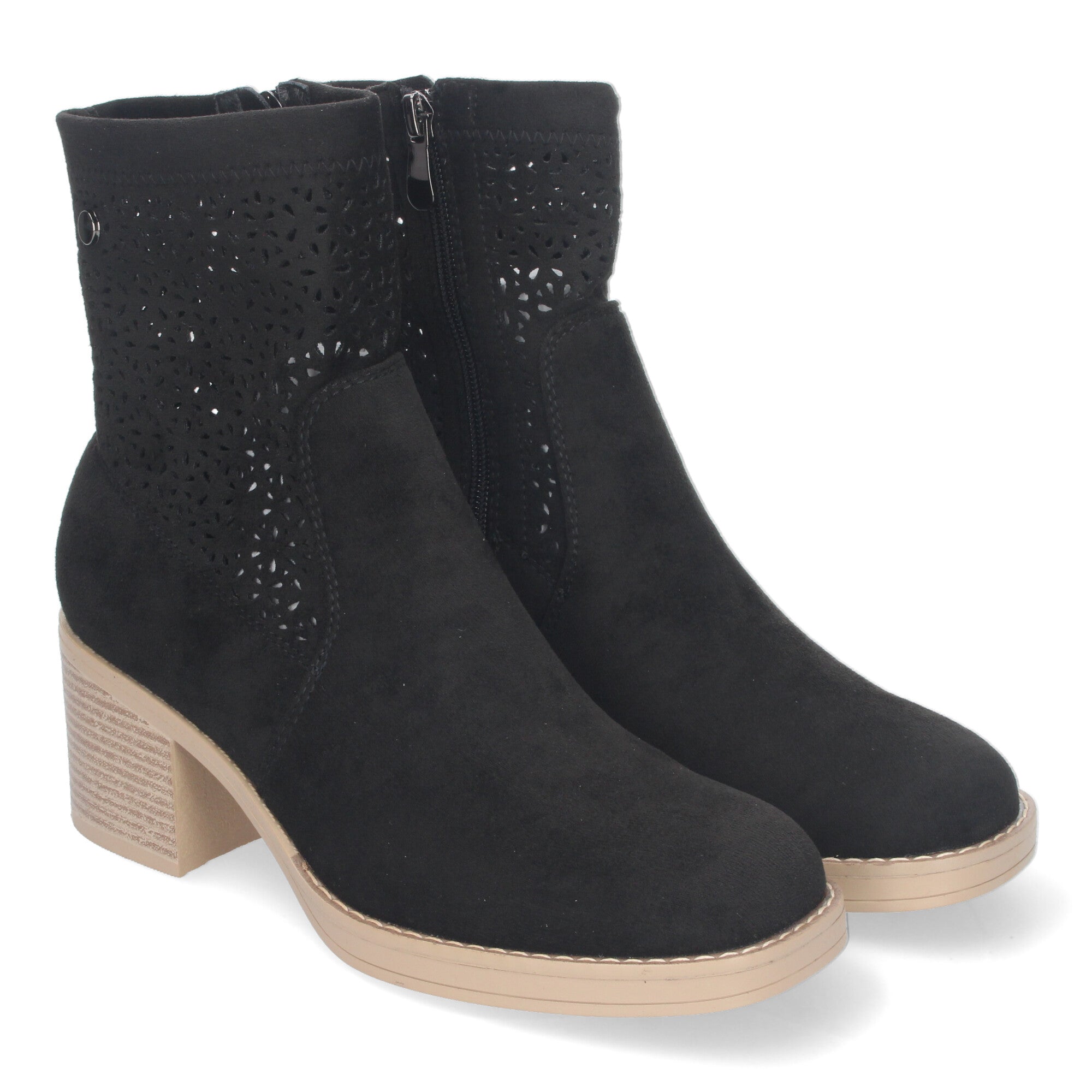 Botines Tacon Ancho Elegantes y Comodos Para Mujer