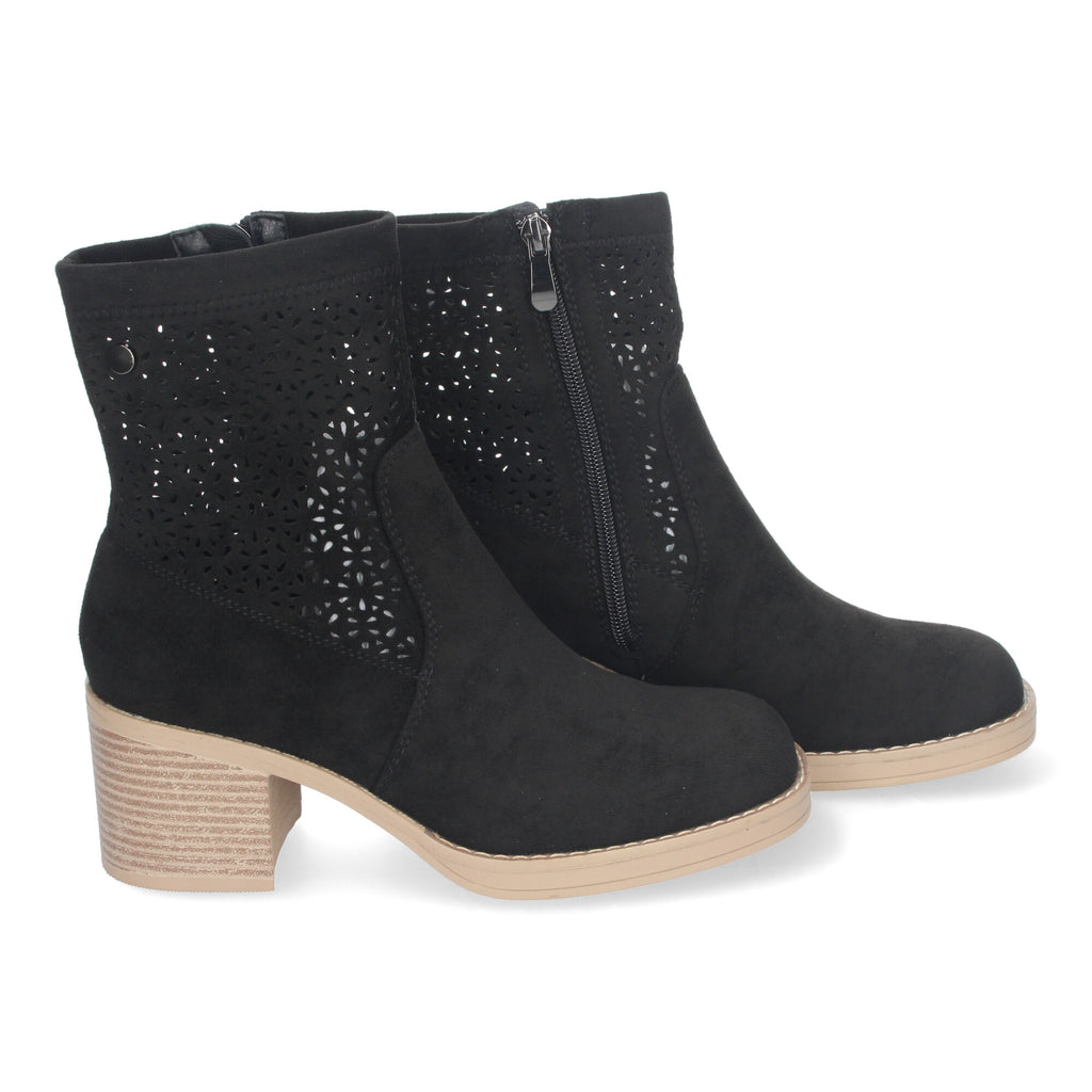 Botines Tacon Ancho Elegantes y Comodos Para Mujer