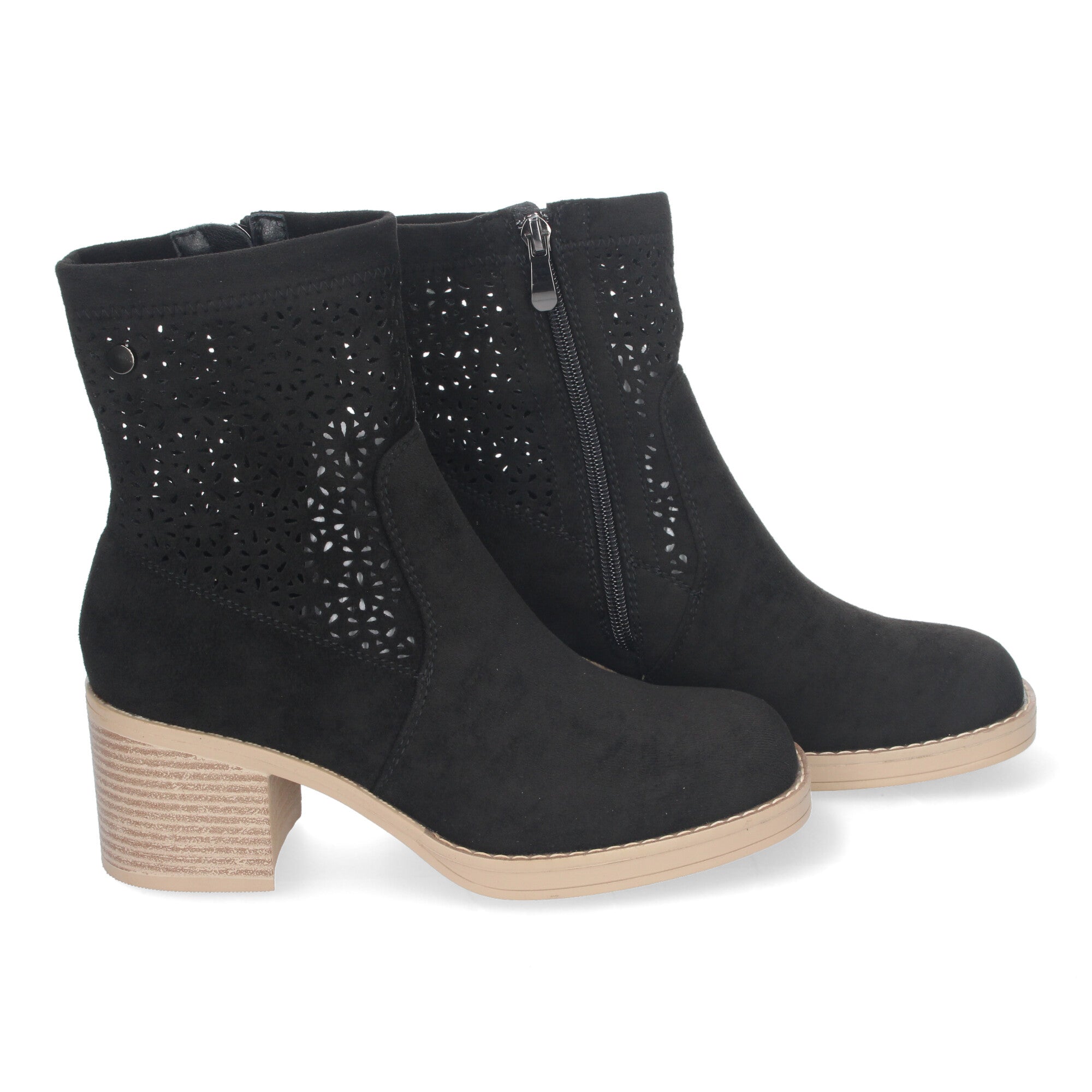 Botines Tacon Ancho Elegantes y Comodos Para Mujer