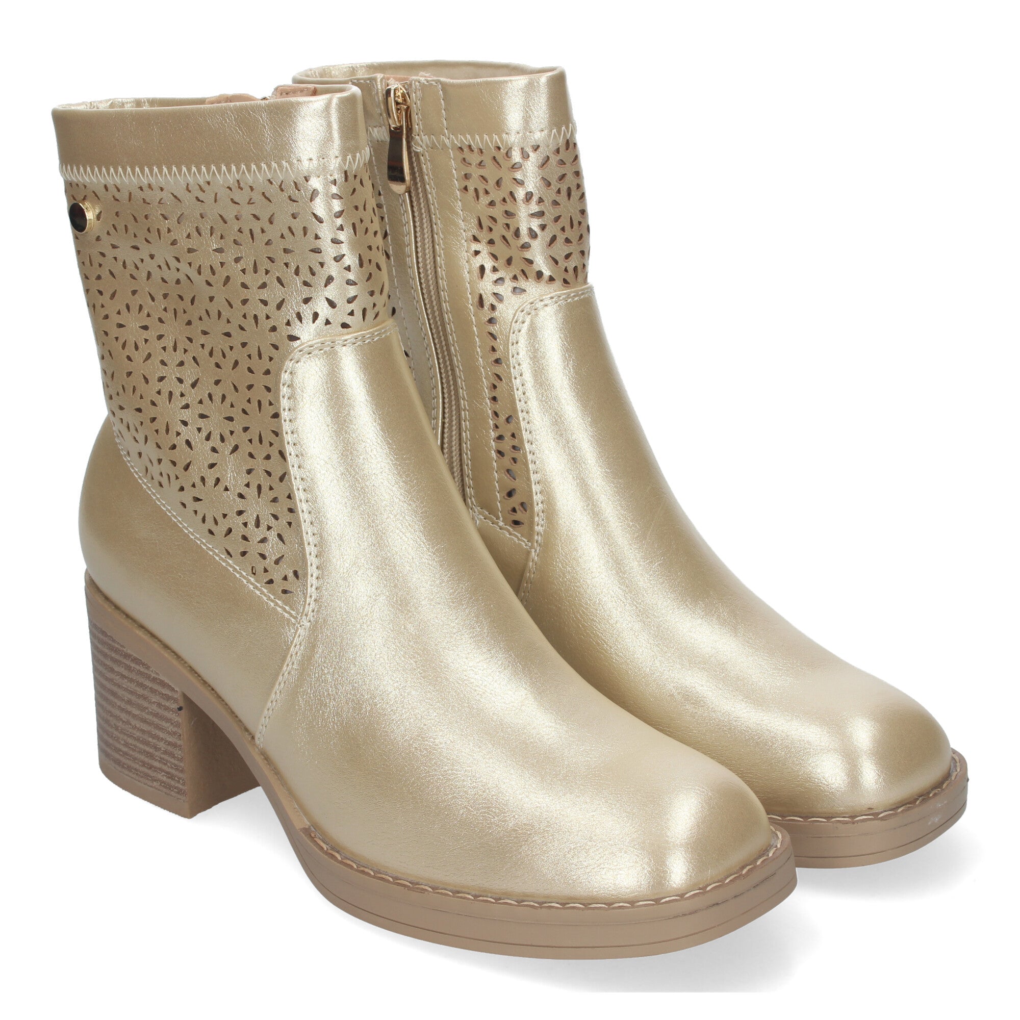 Botines Tacon Ancho Elegantes y Comodos Para Mujer