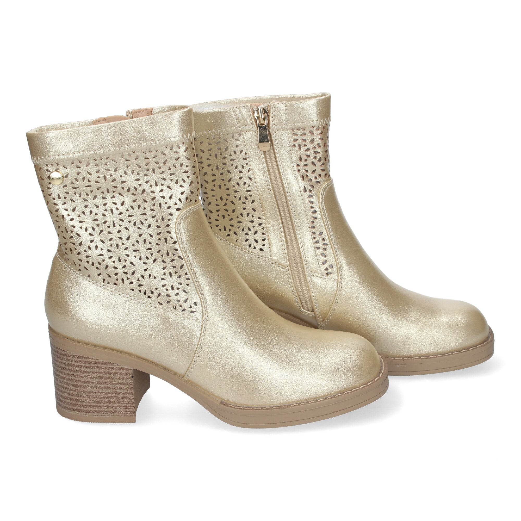 Botines Tacon Ancho Elegantes y Comodos Para Mujer