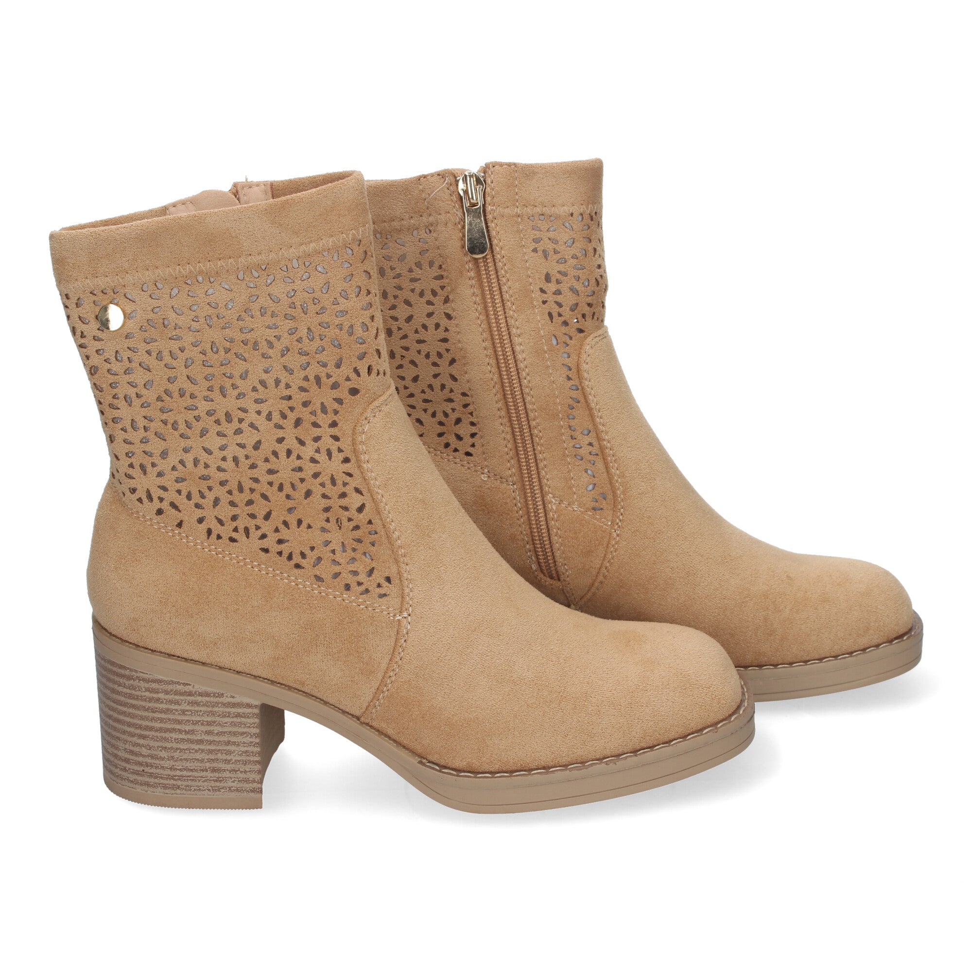 Botines Tacon Ancho Elegantes y Comodos Para Mujer