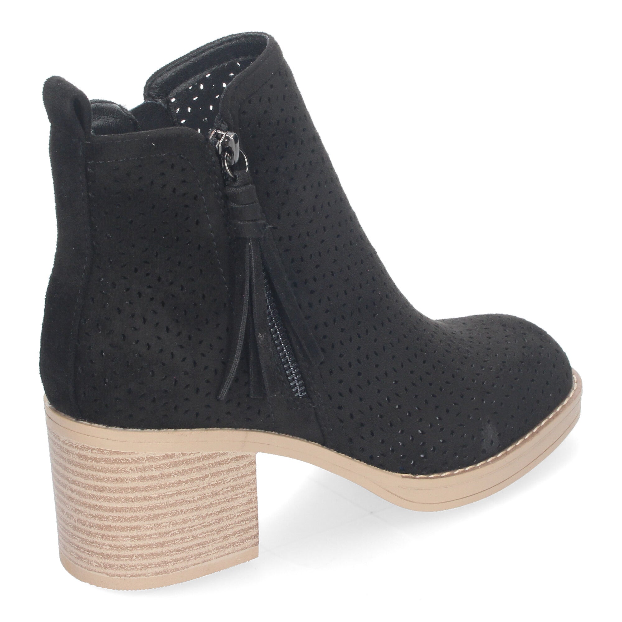 Botines negros con tacón ancho