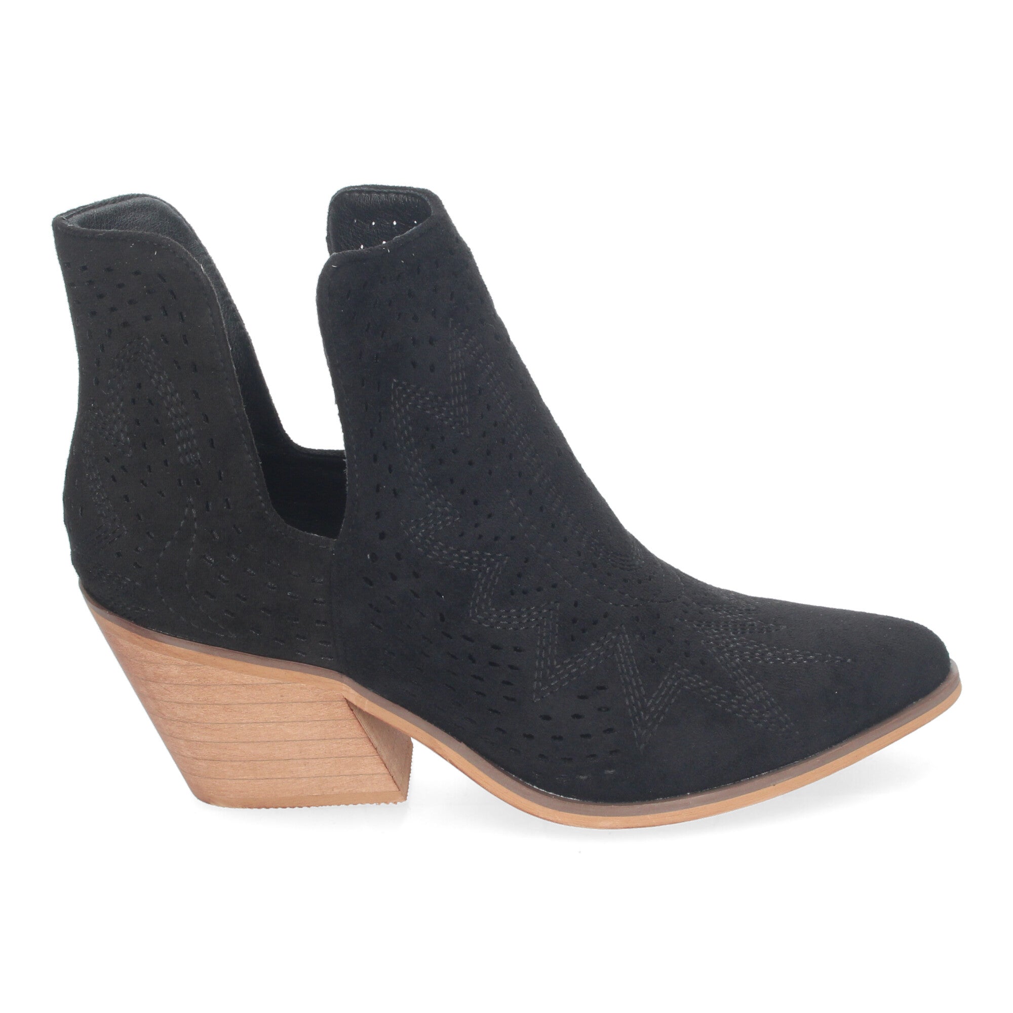 Botin negro perforado