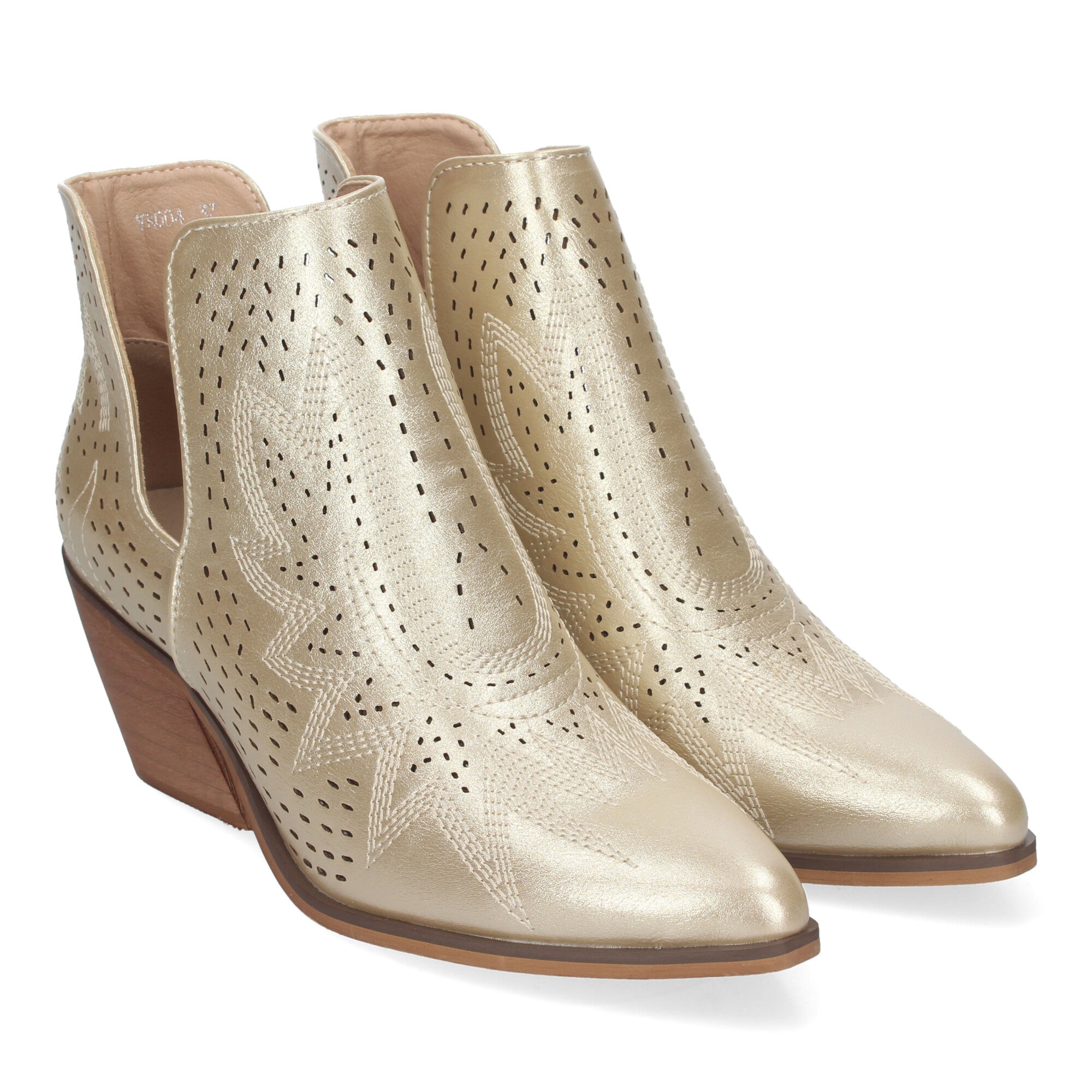 Botin oro estilo campero