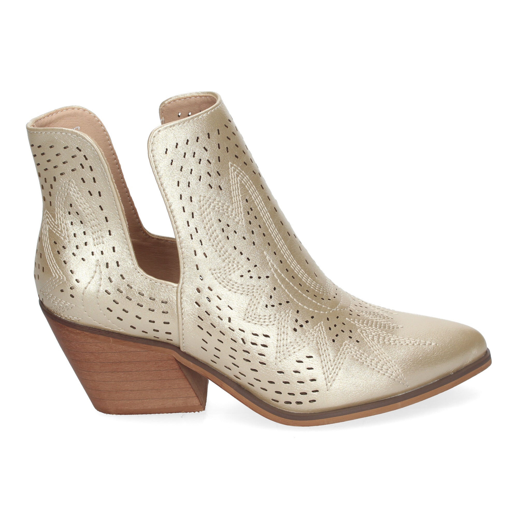 Botin oro estilo campero