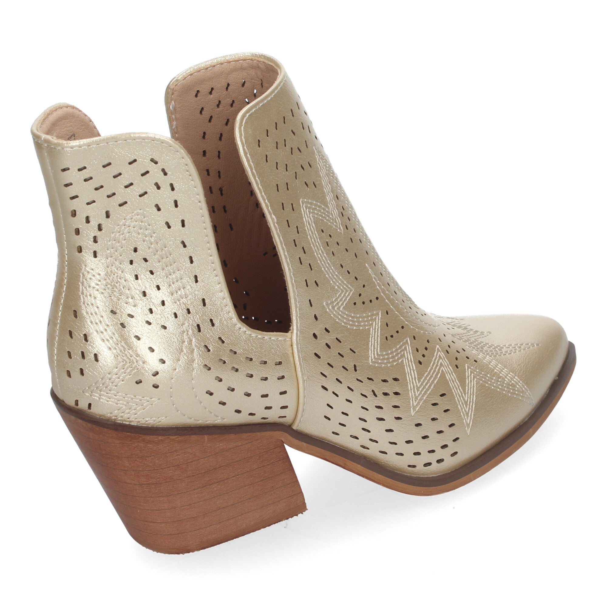 Botin oro estilo campero