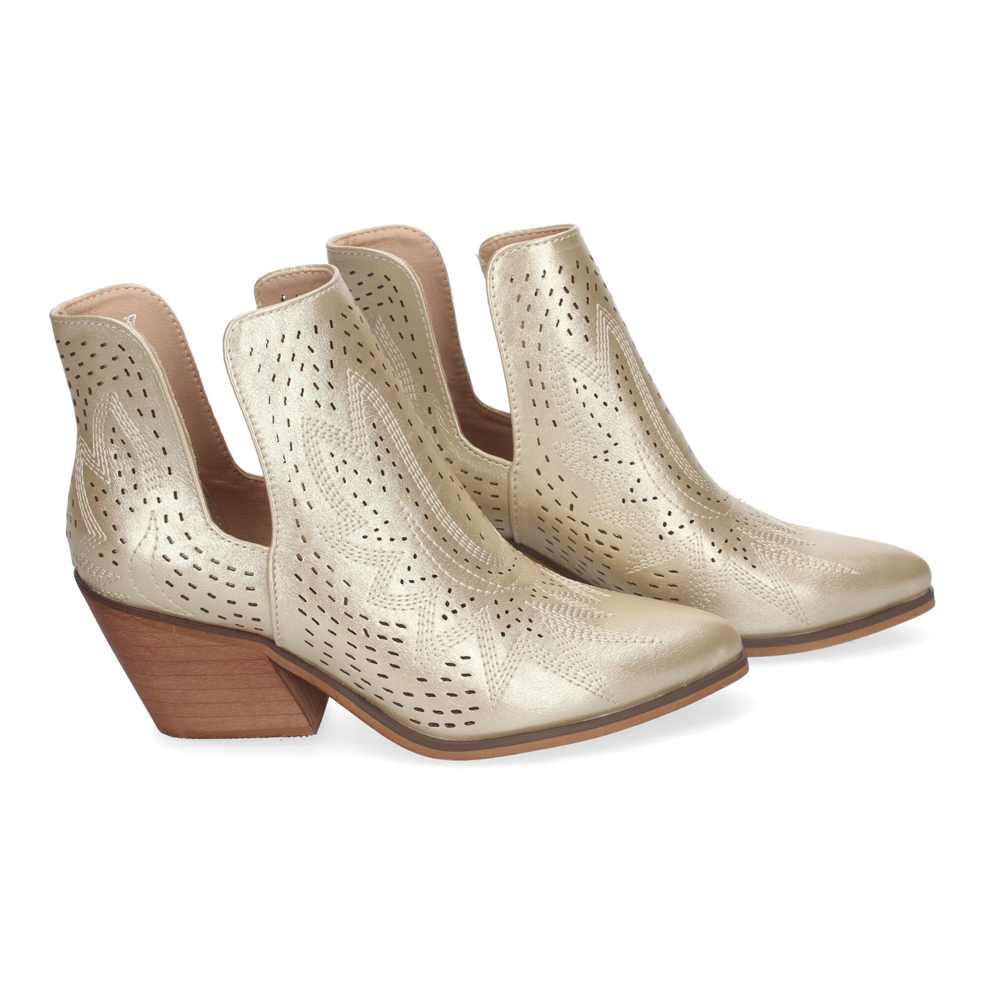Botin oro estilo campero