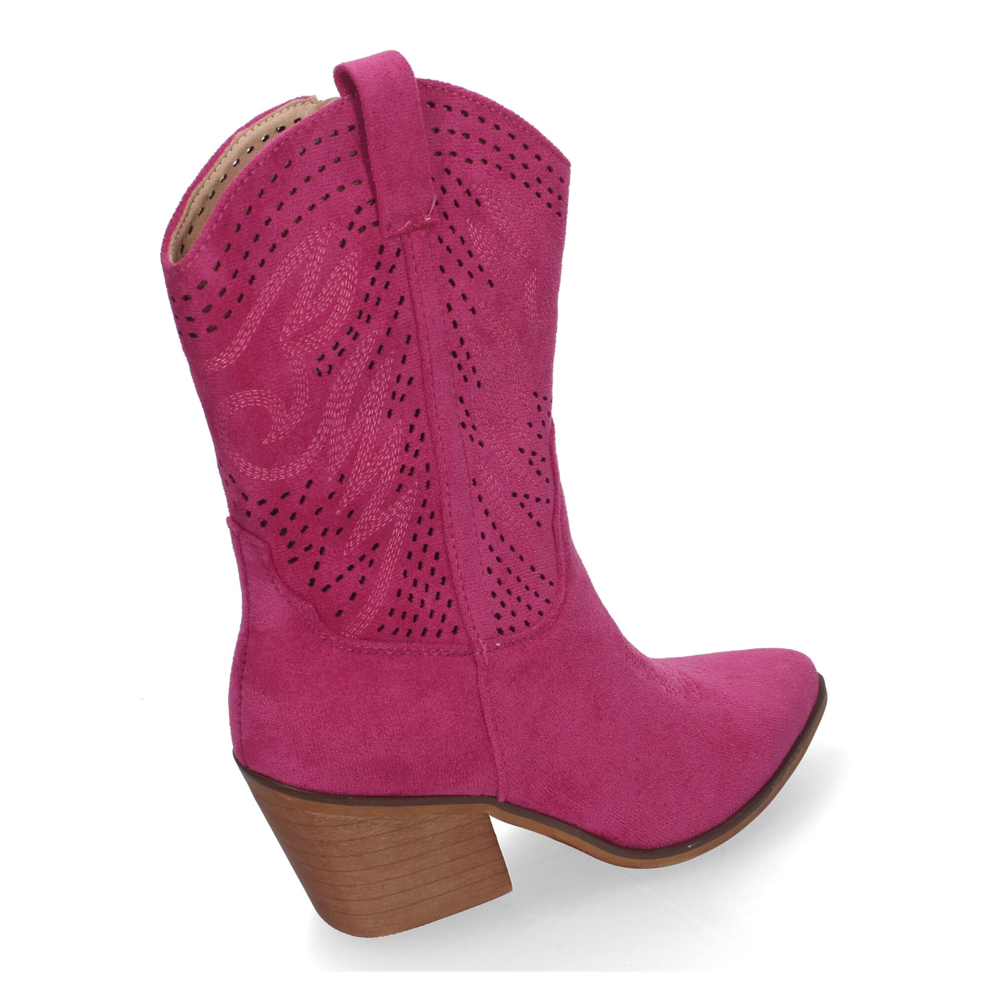 Botin fucsia estilo vaquero