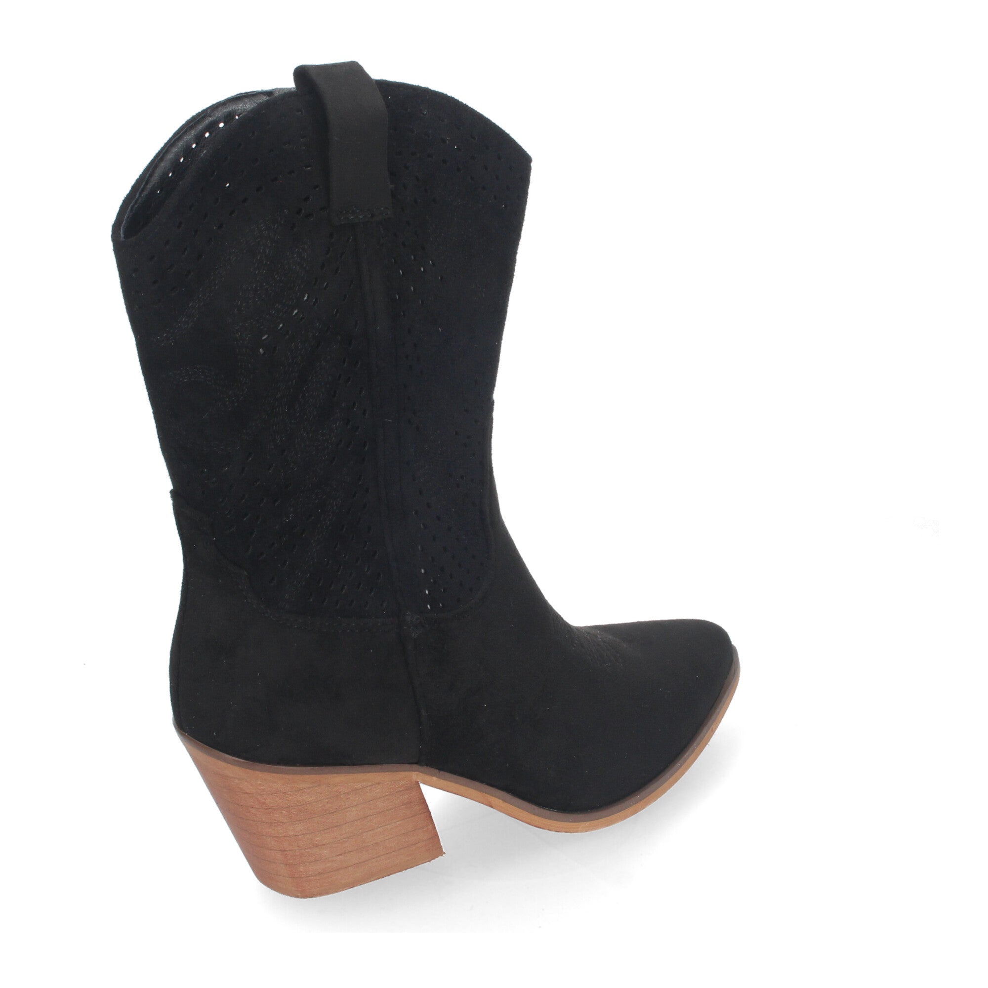 Botin negro estilo vaquero